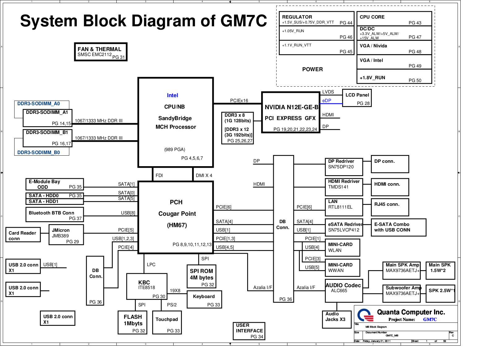 Quanta GM7C DAGM7CMBAD0, XPS 17, GM7C DAGM7CMBAE0 Schematic