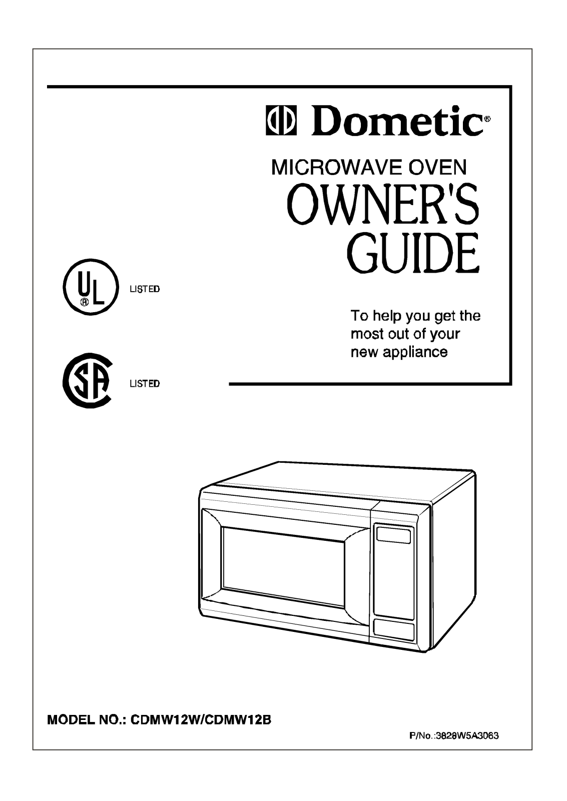 LG CDMW12MB, CDMW12B, CDMW12MW, CDMW12S, CDMW12W User Manual