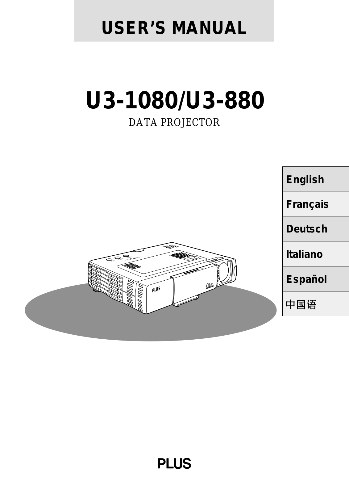 PLUS U3-880, U3-1080 User Manual