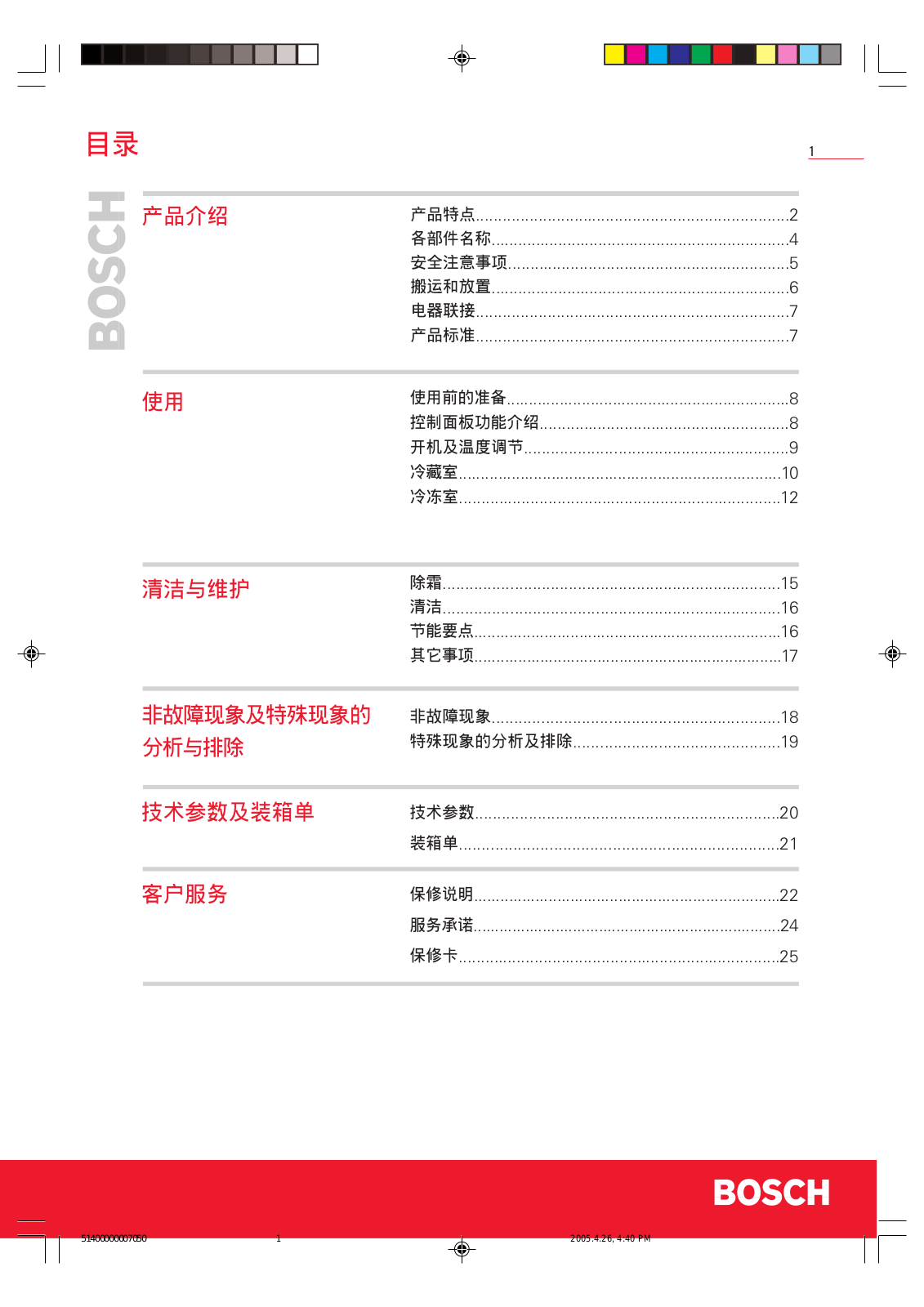 BOSCH KKE21221TI User Manual