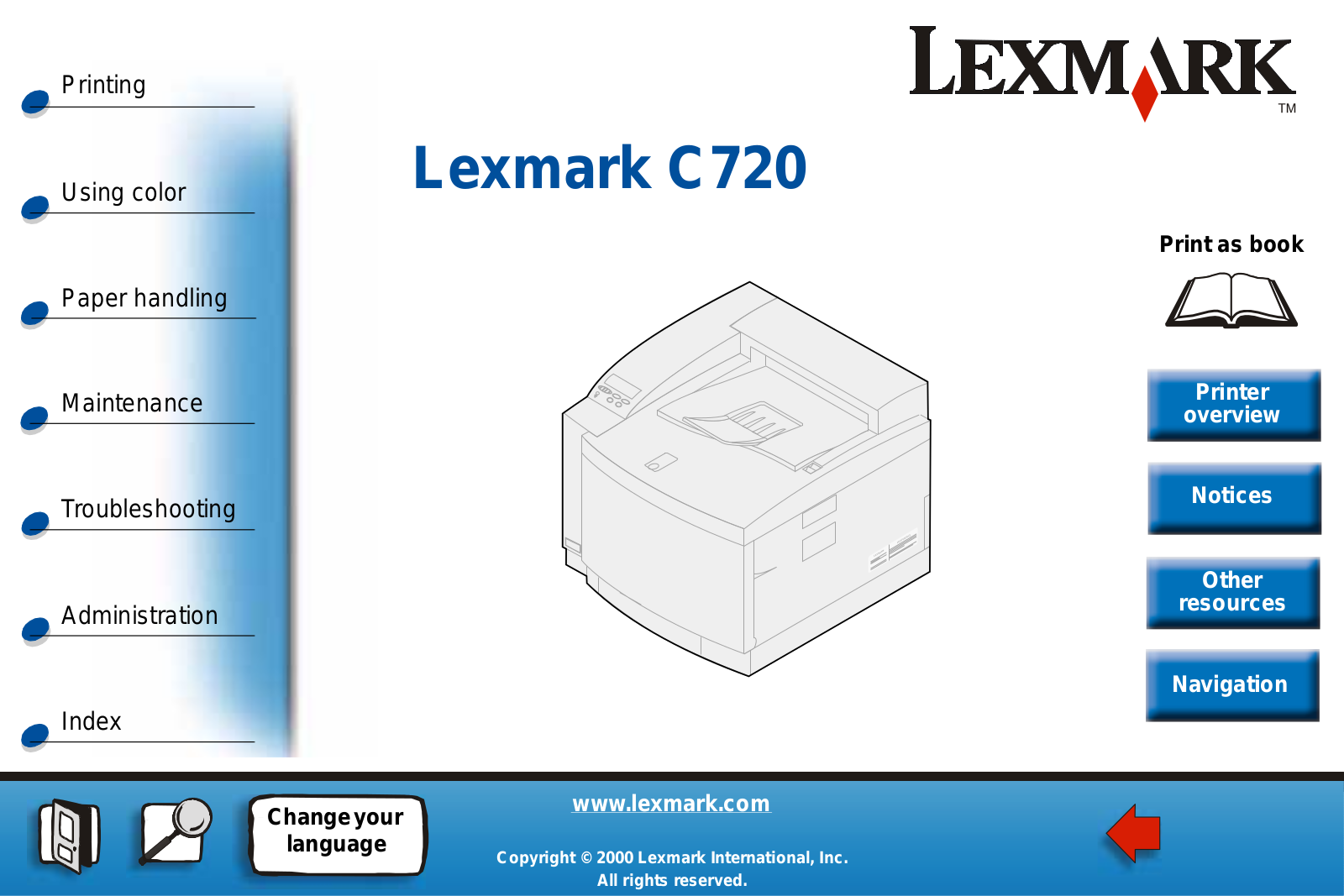 Lexmark Optra C720 User Manual