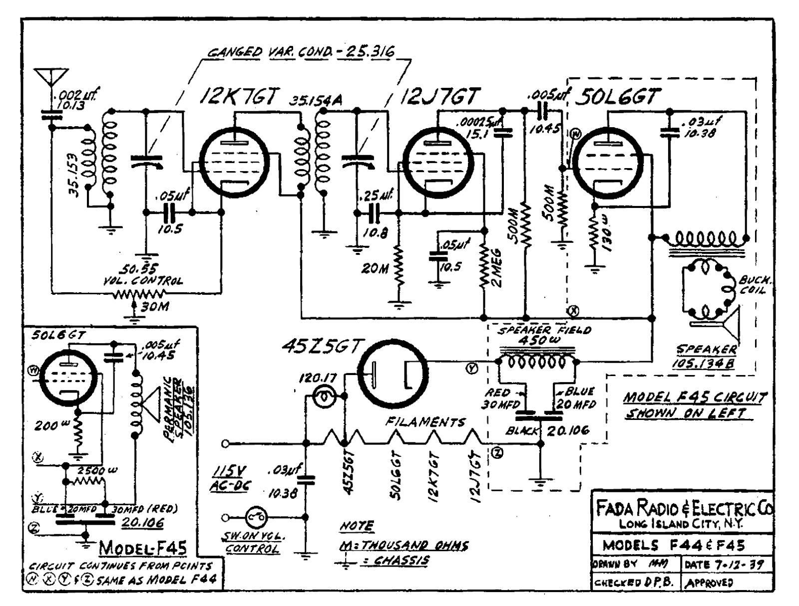 Fada f44 schematic