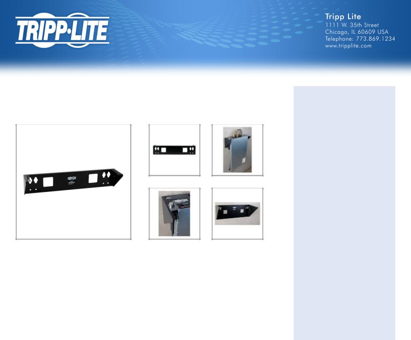 Tripp Lite SRWALLBRKT2U User Manual