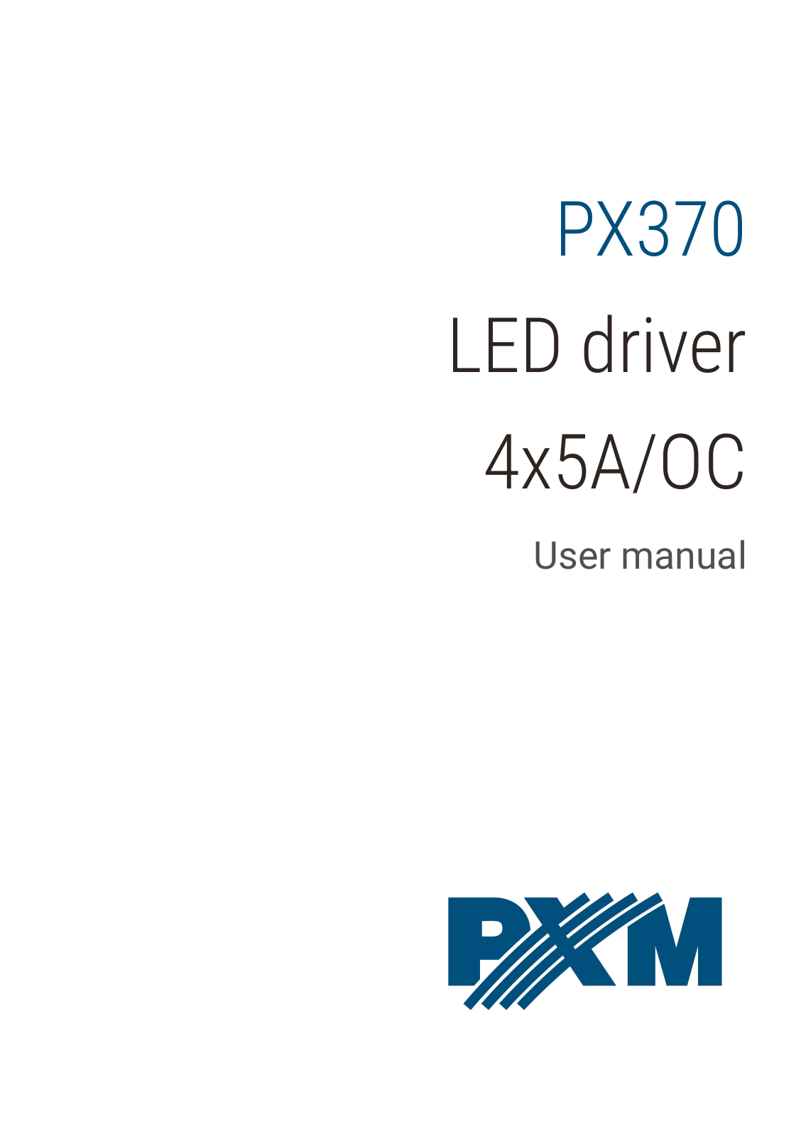 PXM PX370 User Manual