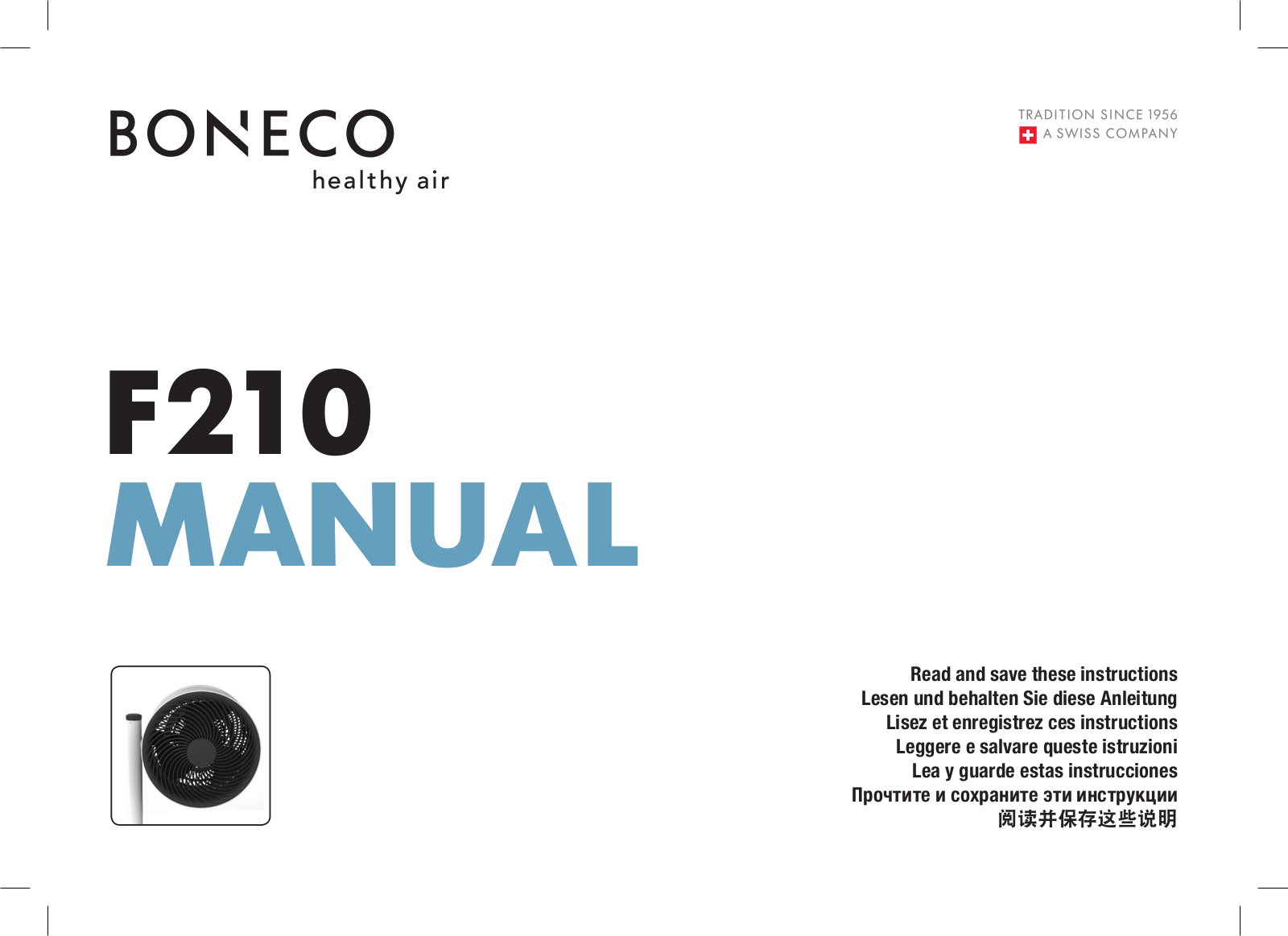 BONECO F210 User Manual