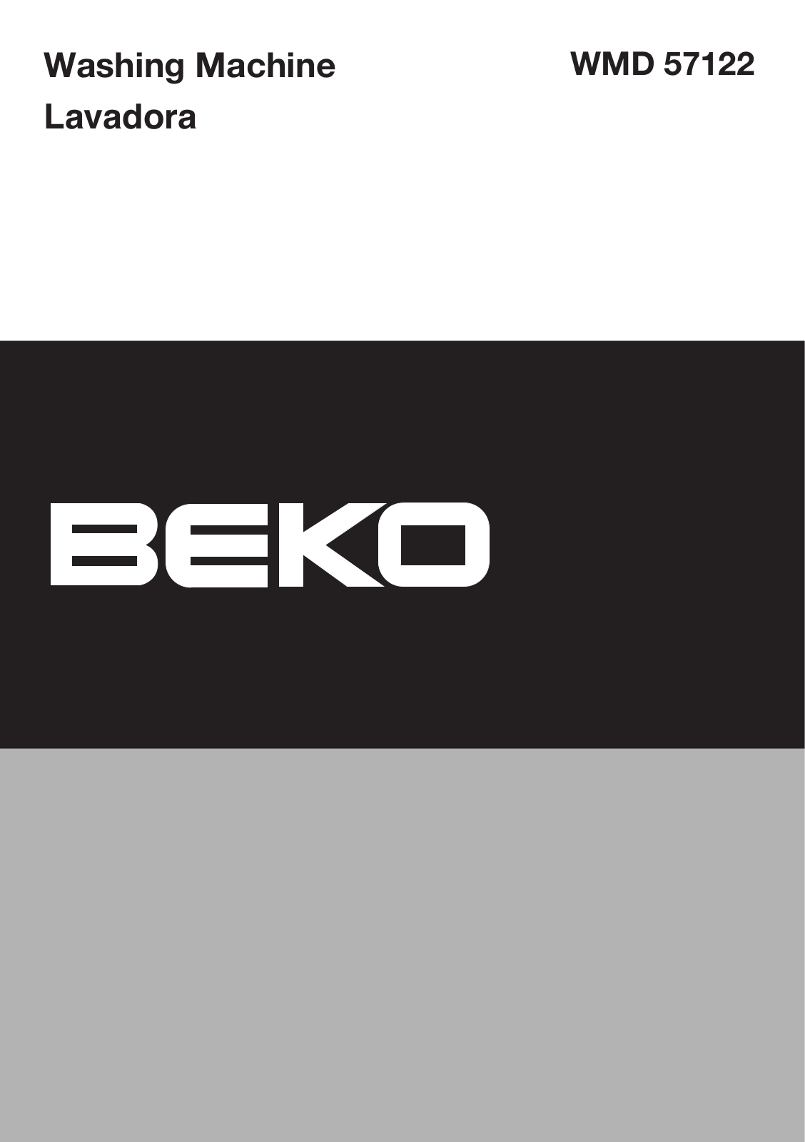 Beko WMD57122 User Manual