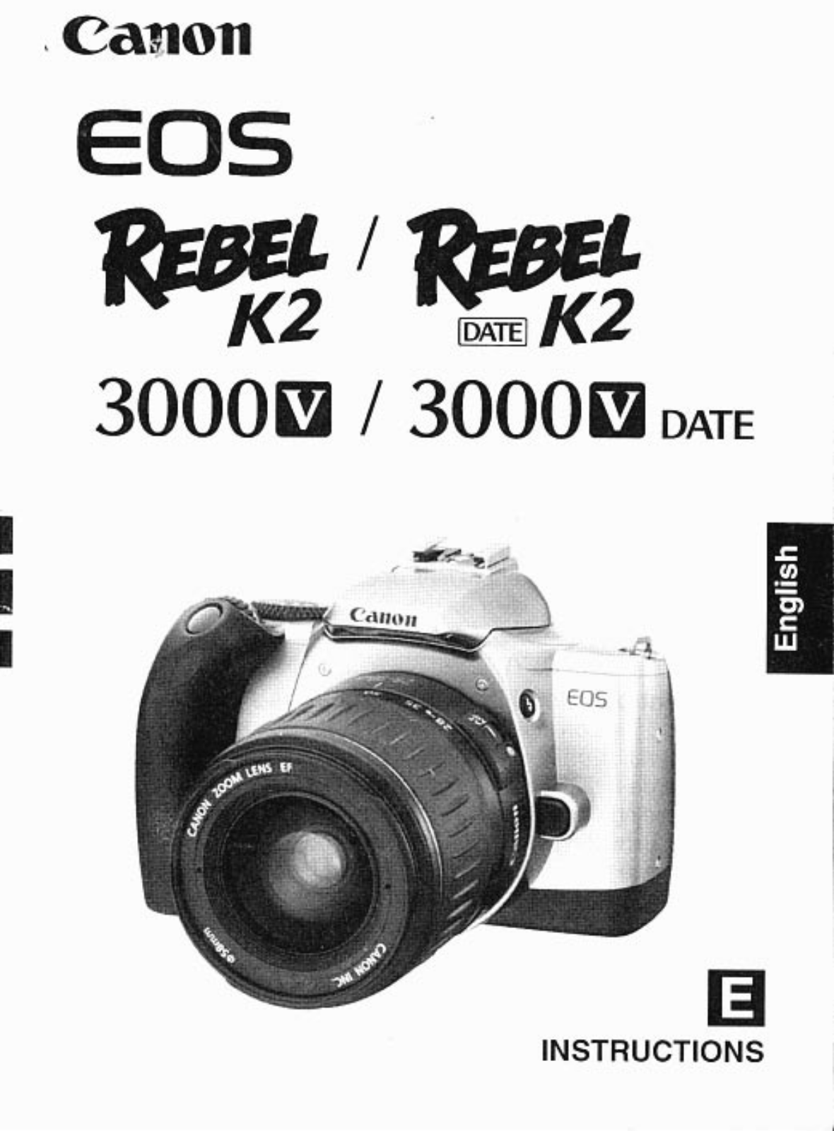 Canon EOS Rebel K2 Instruction Manual