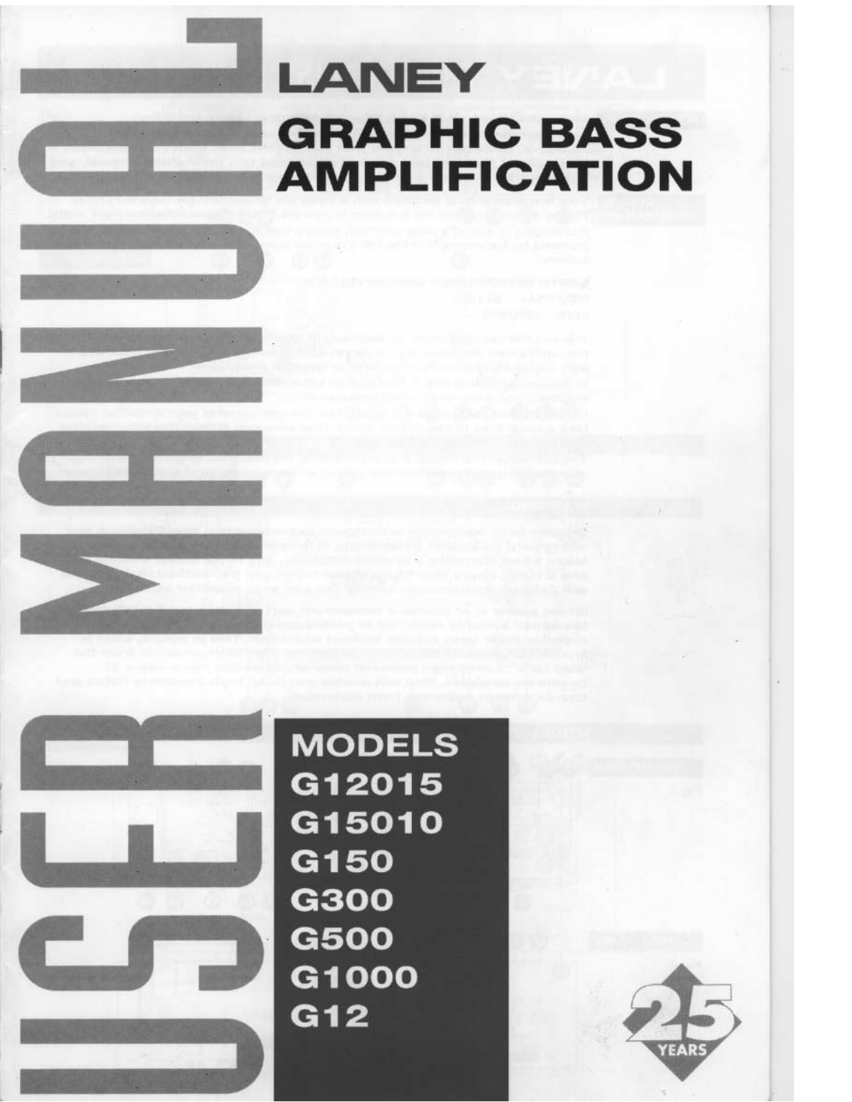 Laney Amplification G12015 User Manual