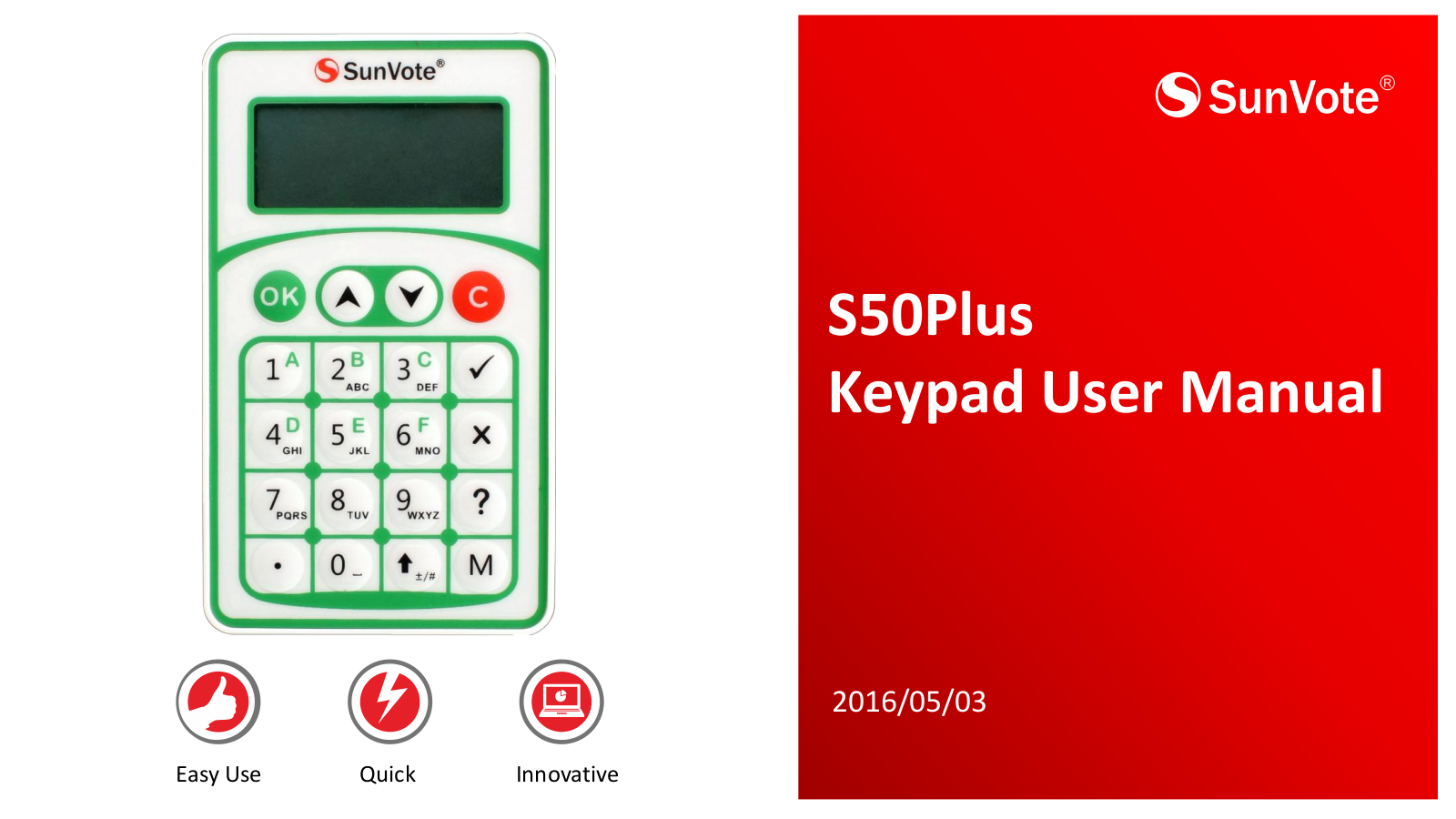 Changsha SunSky Electronic Design and Development SUNVOTEKEYS5U Users Manual