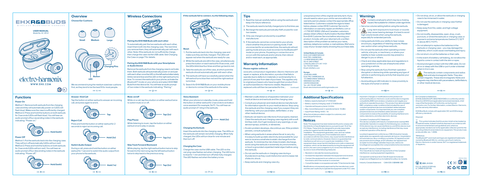 Electro-Harmonix R B Buds Installation manual