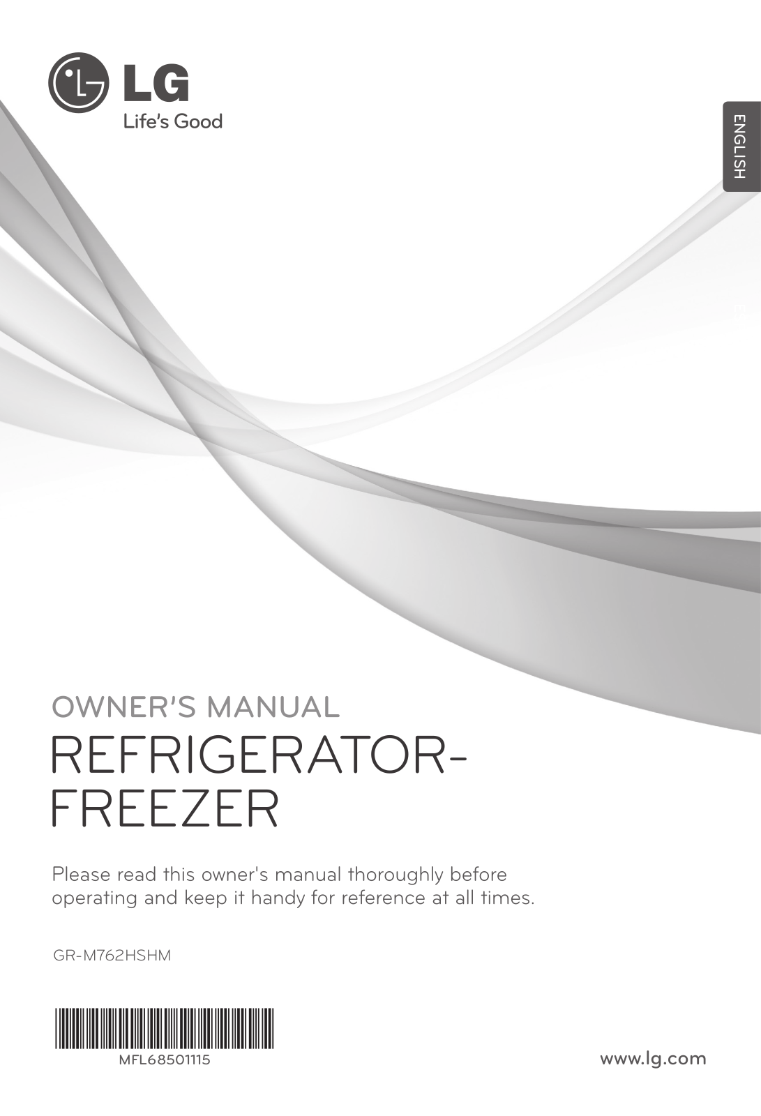 LG GR-M762HSHM Owner’s Manual