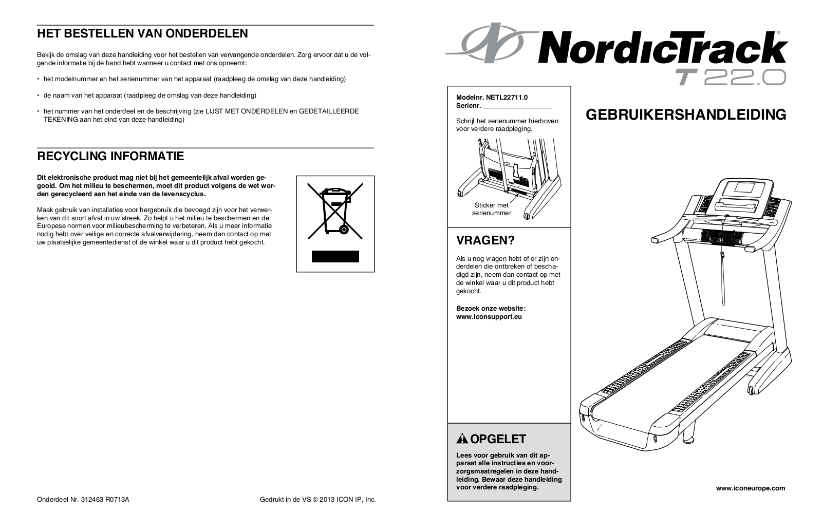 NordicTrack NETL227110 Owner's Manual