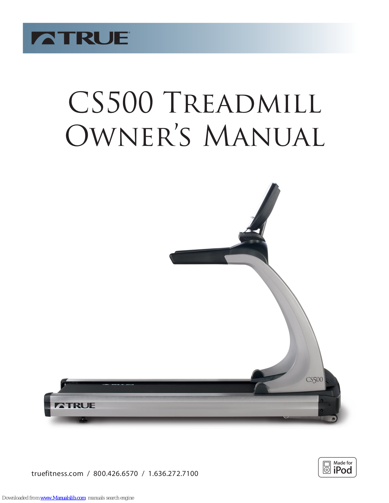 True CS500 Owner's Manual