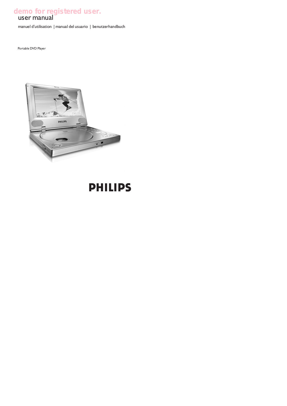 Philips PET810/05 User Manual