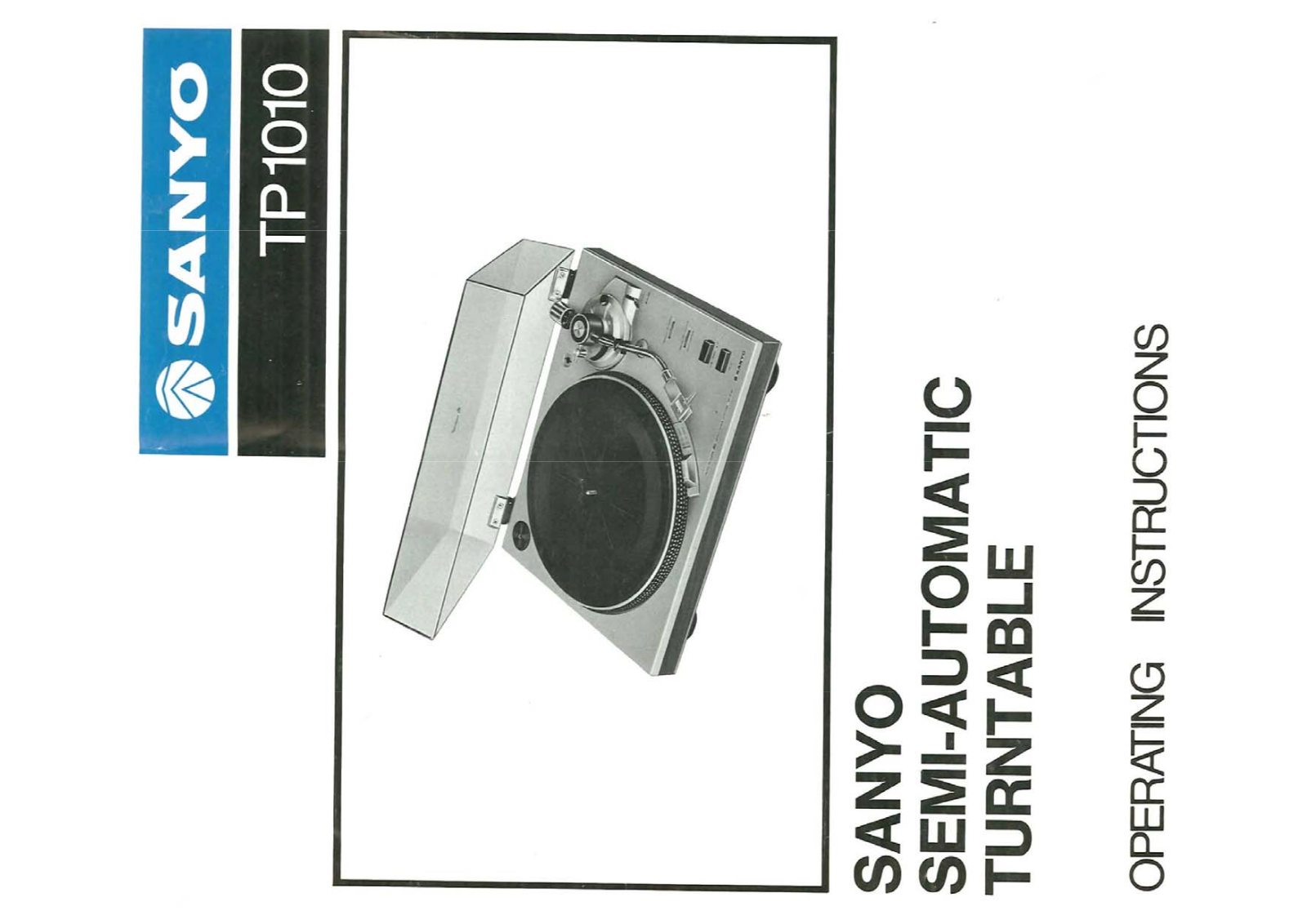 Sanyo TP-1010 Owners Manual