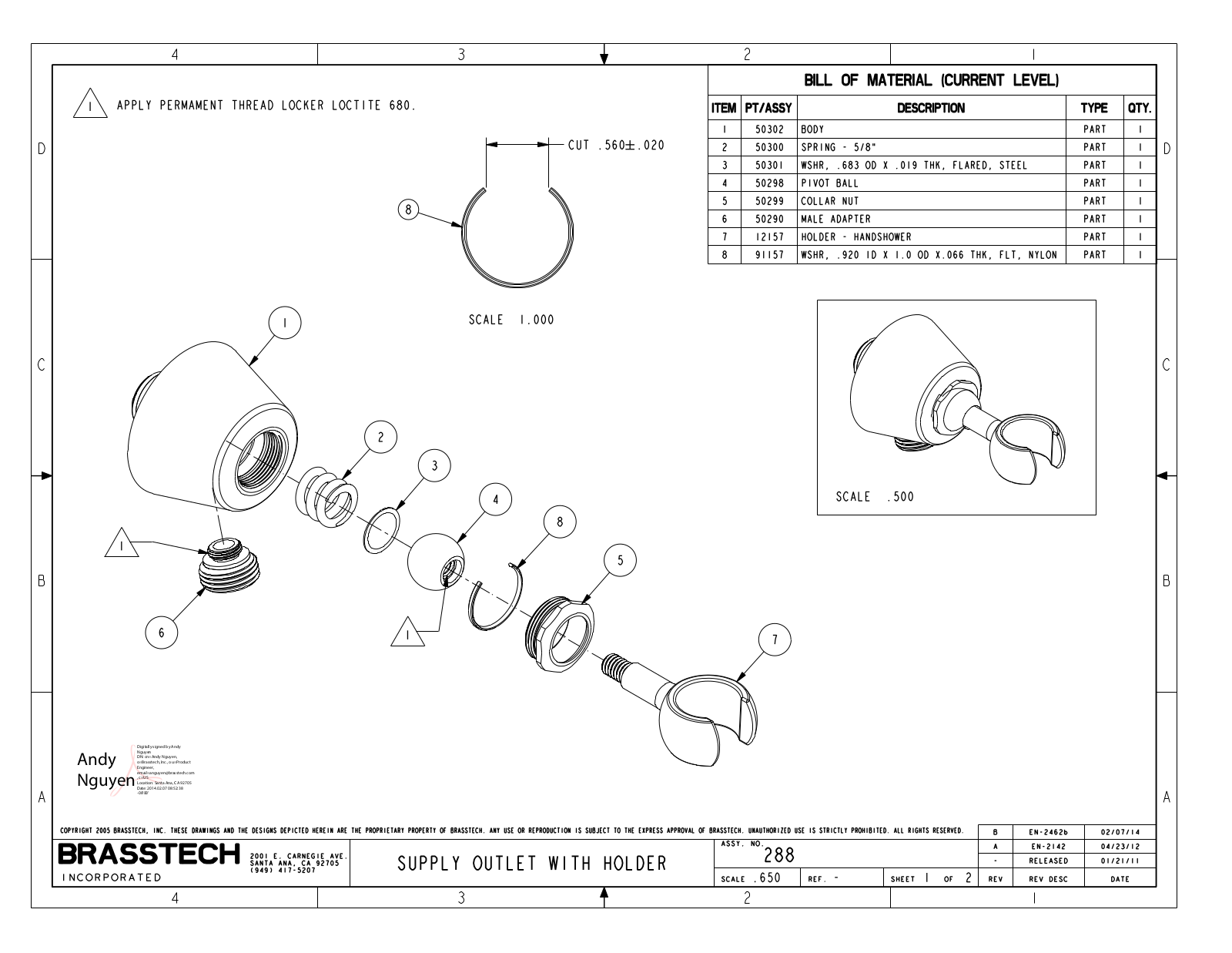 Newport Brass 288 Schematic - ManualMachine.com