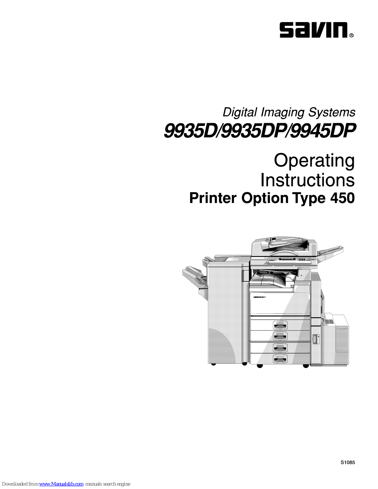 Savin 9935D,9945DP,9935DP Printer Reference