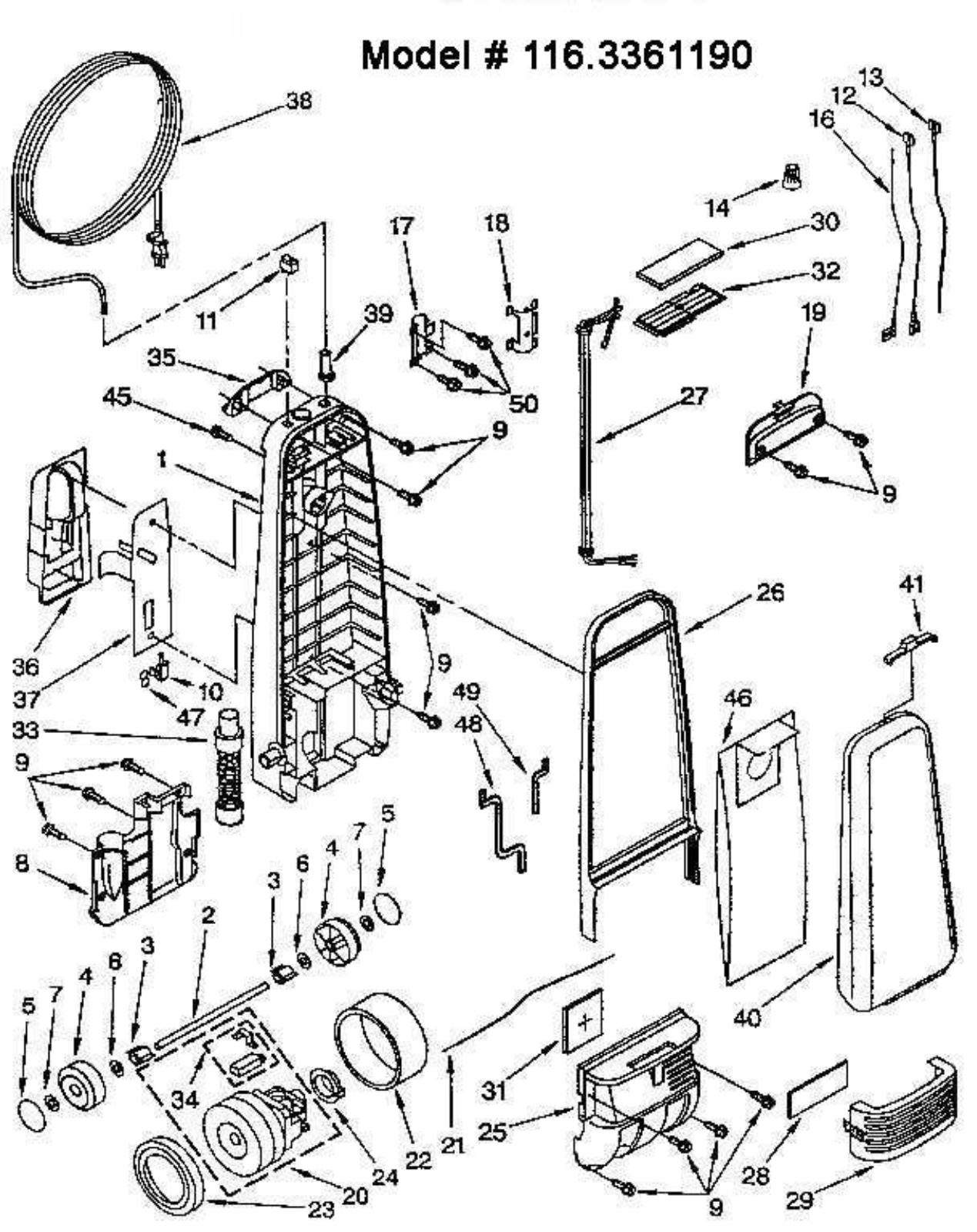 Kenmore 116.3361190 Owner's Manual