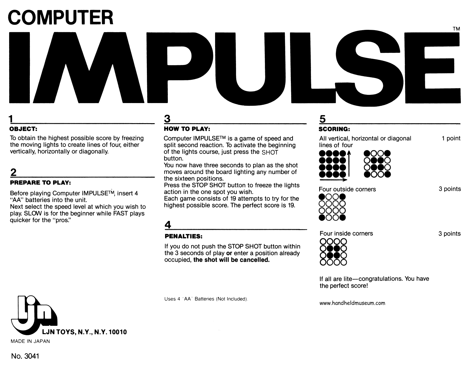 LJN Impulse User Guide - ManualMachine.com