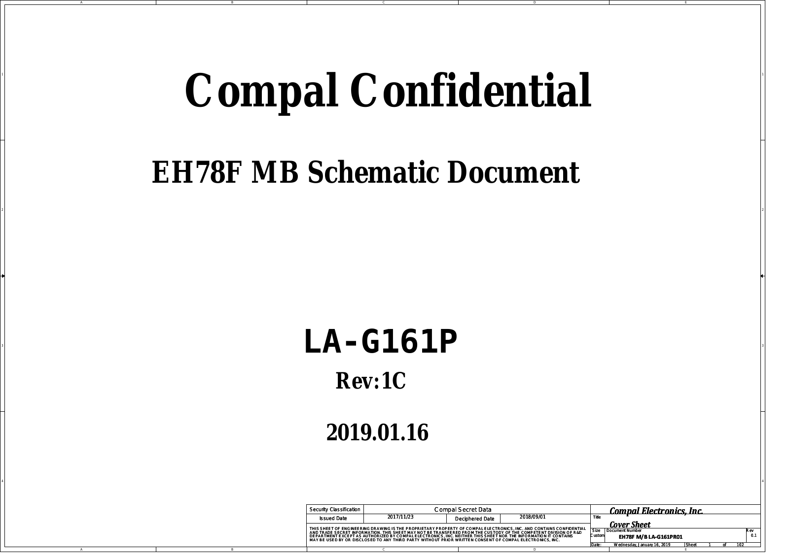 Compal LA-G161 Schematics