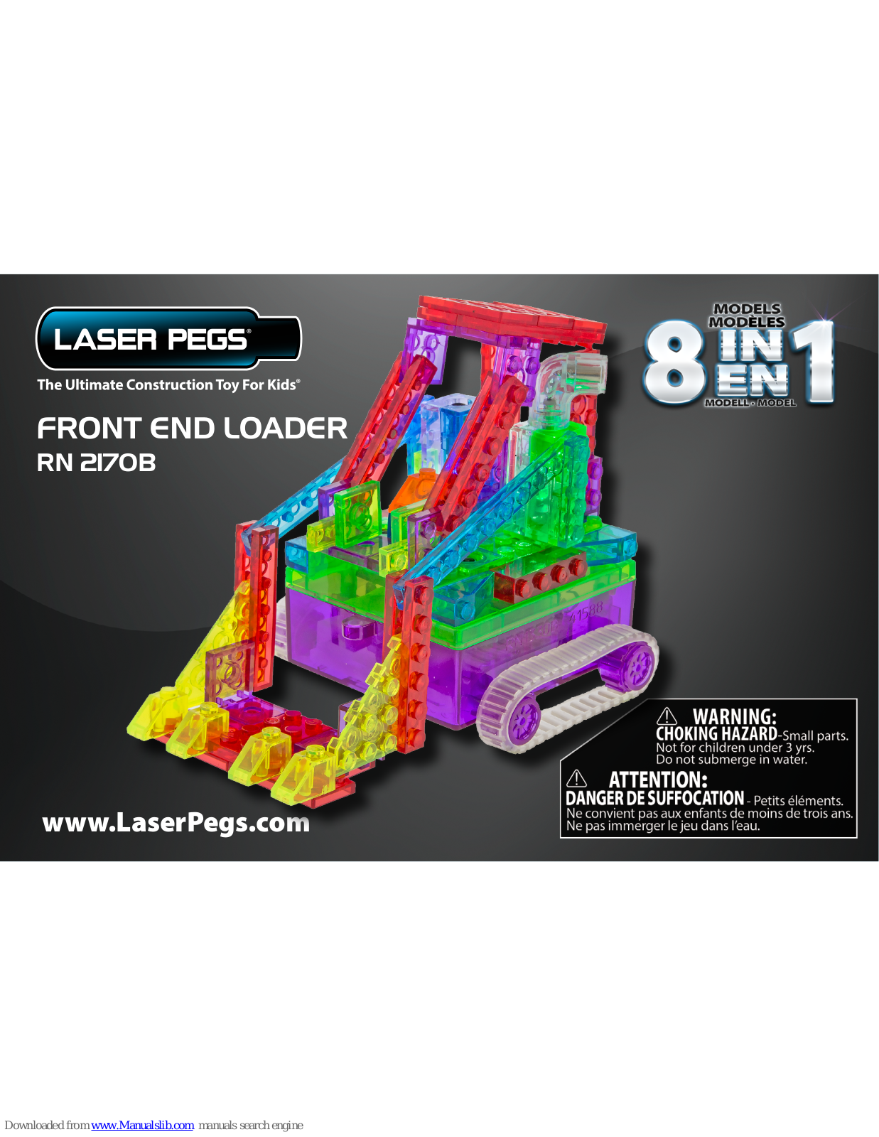 Laser Pegs Front End Loader RN 2170B User Manual