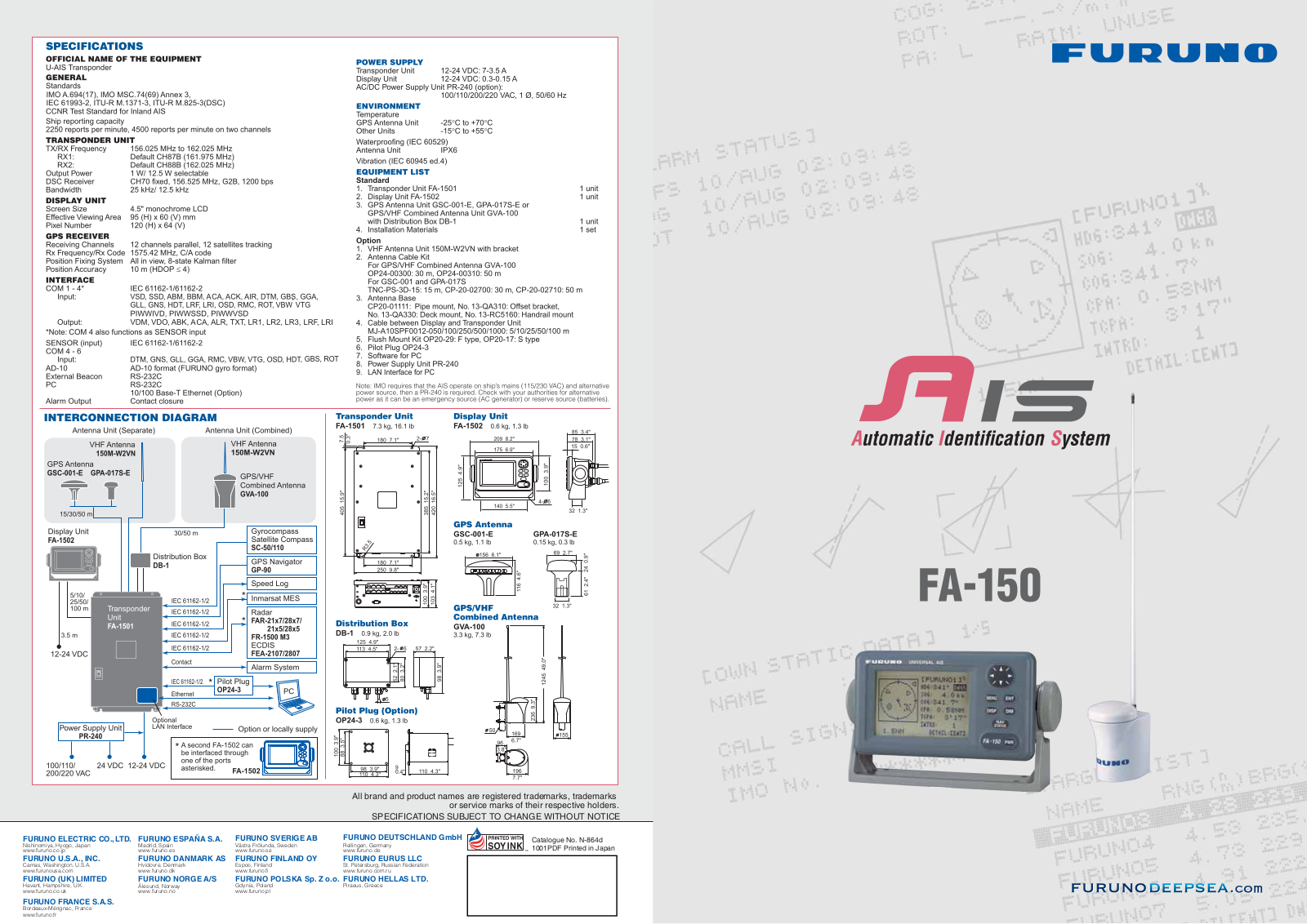 Furuno FA150 Brochure