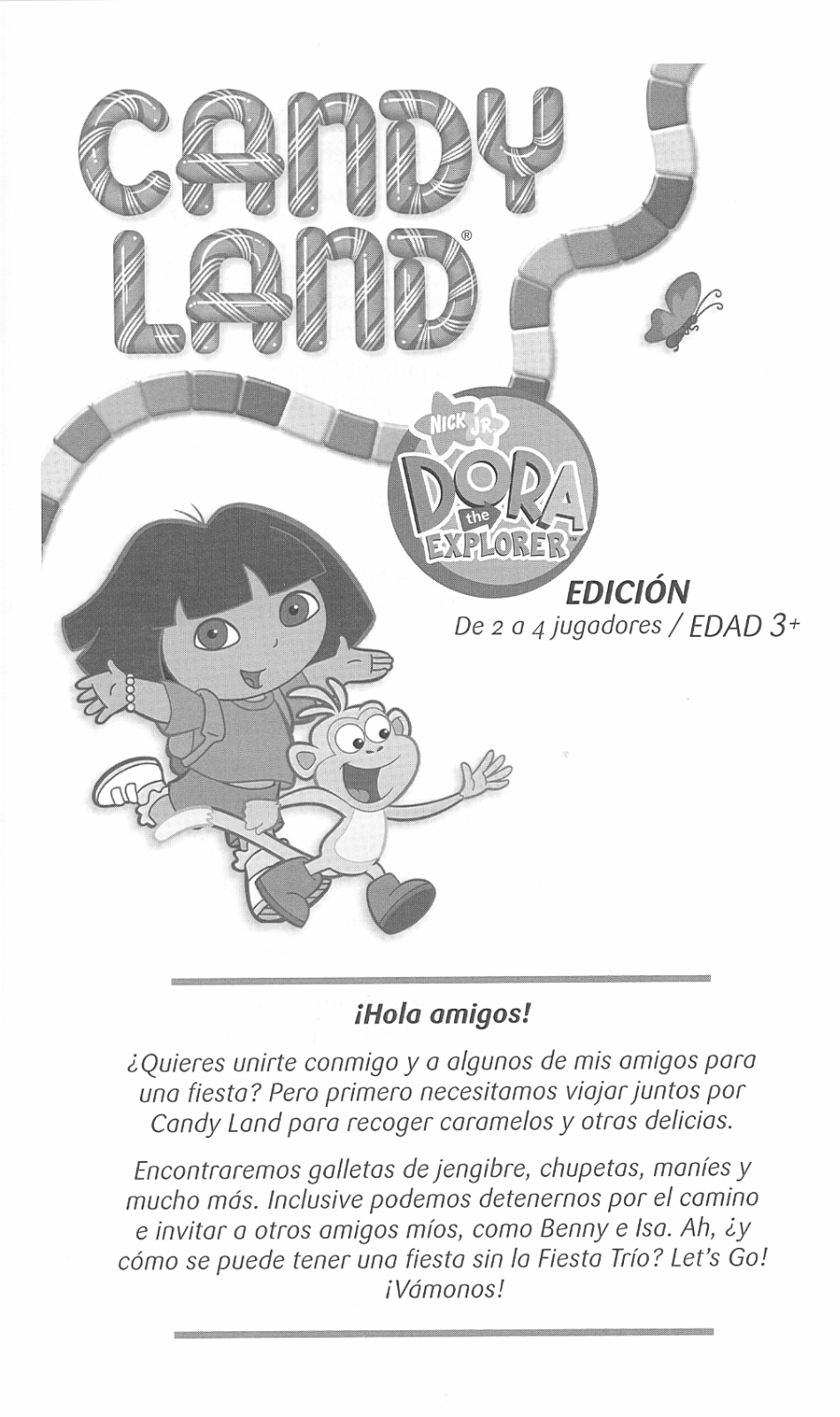 HASBRO Candy Land Dora the Explorer User Manual