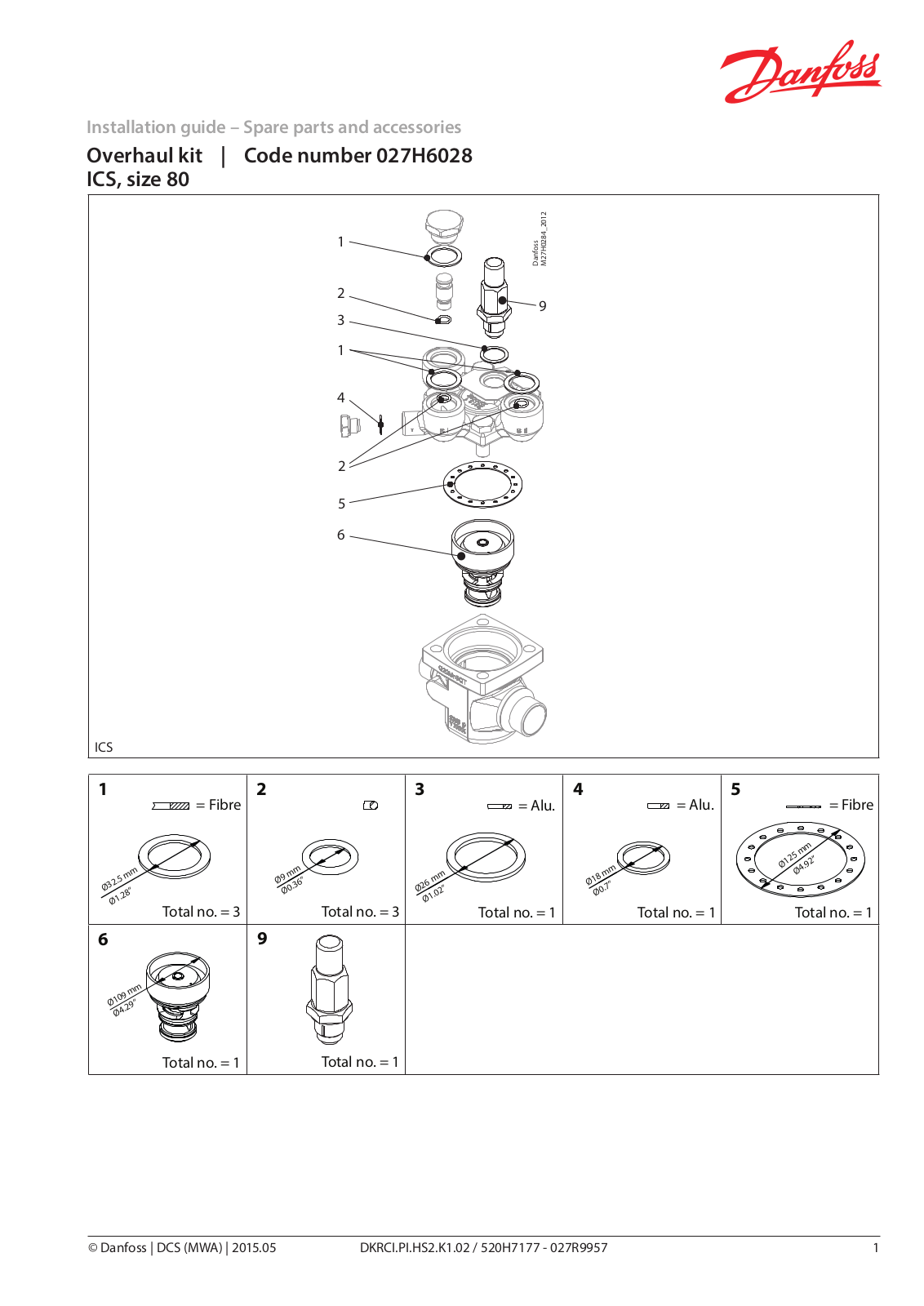 Danfoss ICS 80 Installation guide