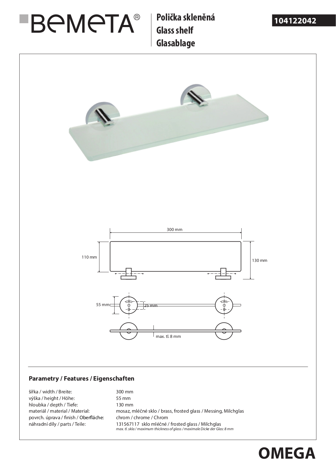 Bemeta Omega 104122042 User guide