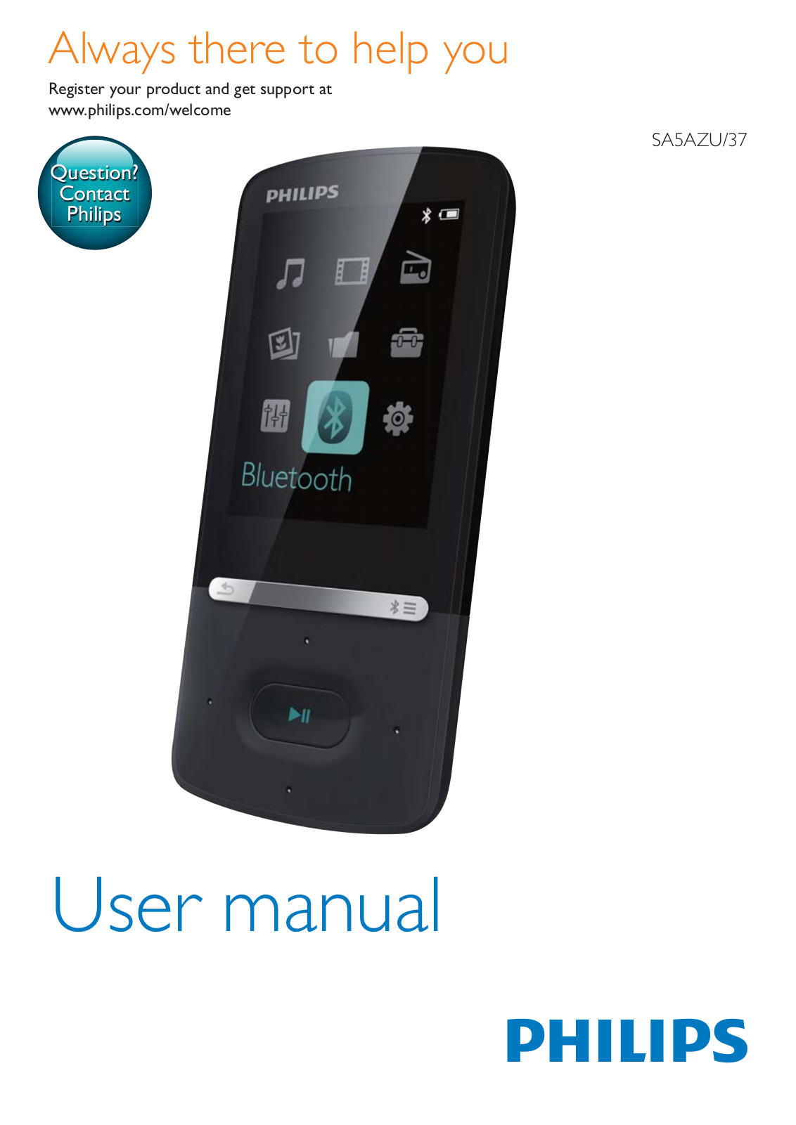 Philips SA5AZU User Manual