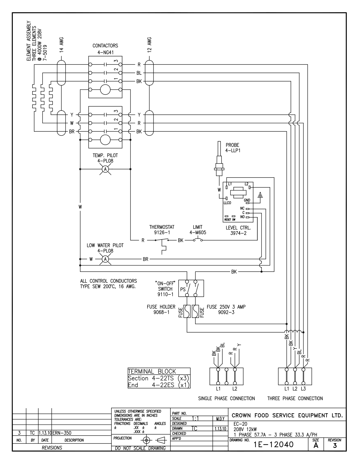 Intek EC-20T 208V 12 kW Service Manual