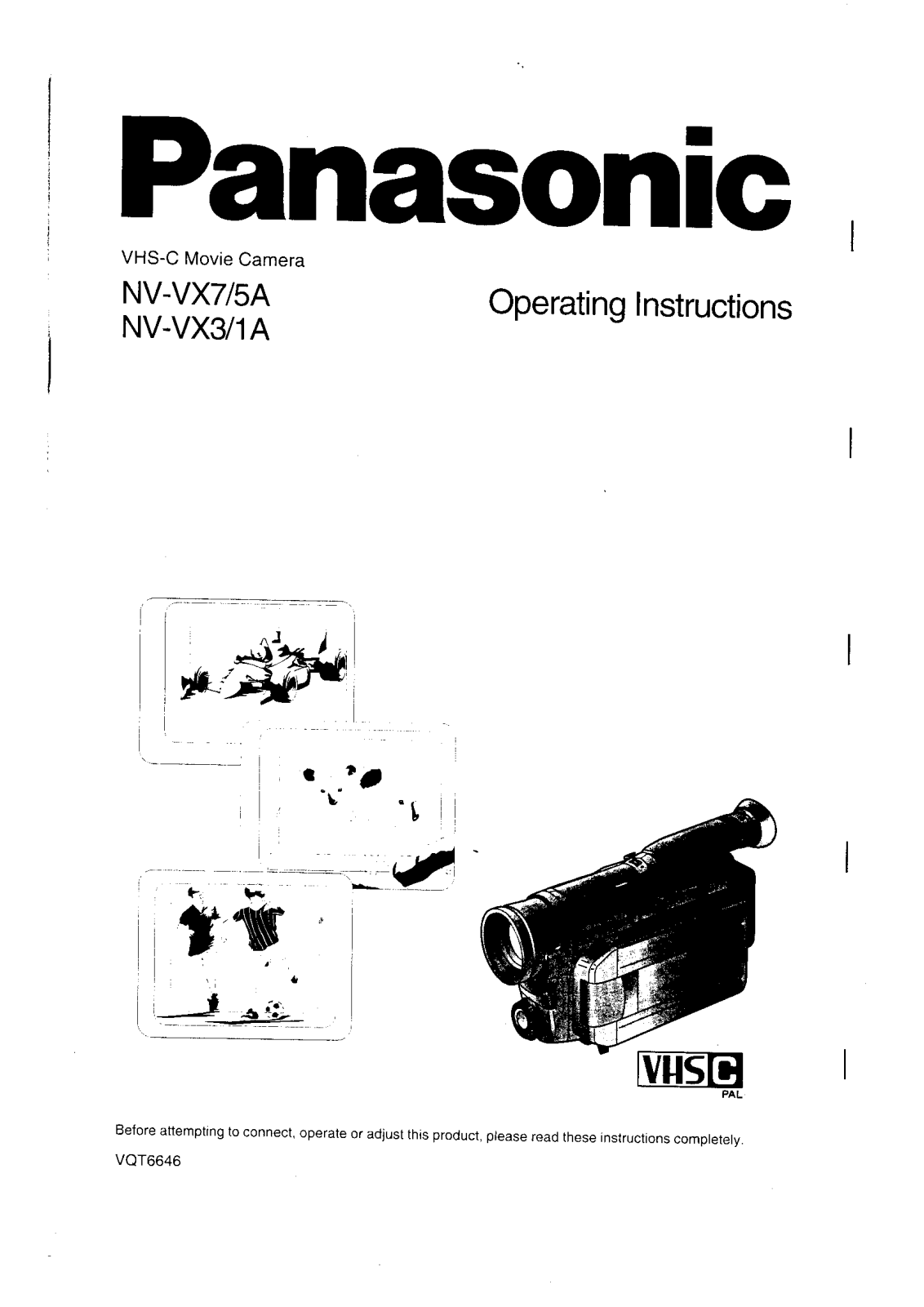 Panasonic NV-VX7, NV-VX5A, NV-VX1A, NV-VX3 User Manual