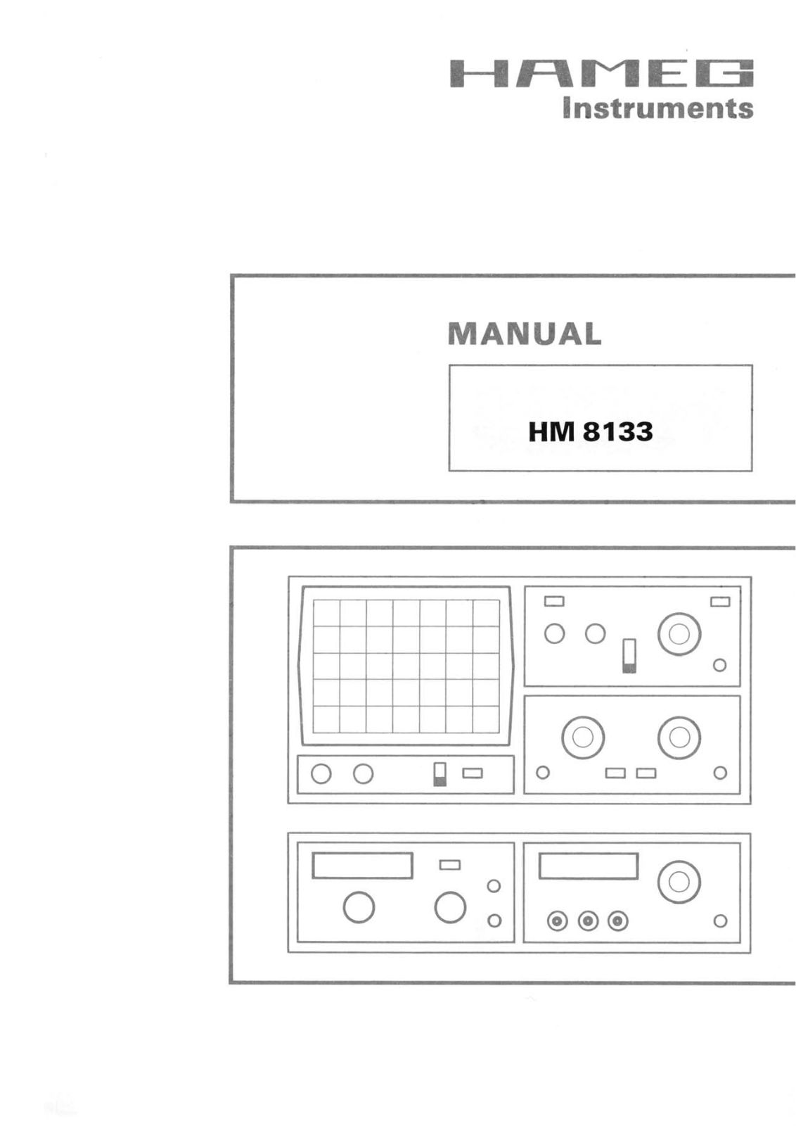 HAMEG HM8133 User Manual