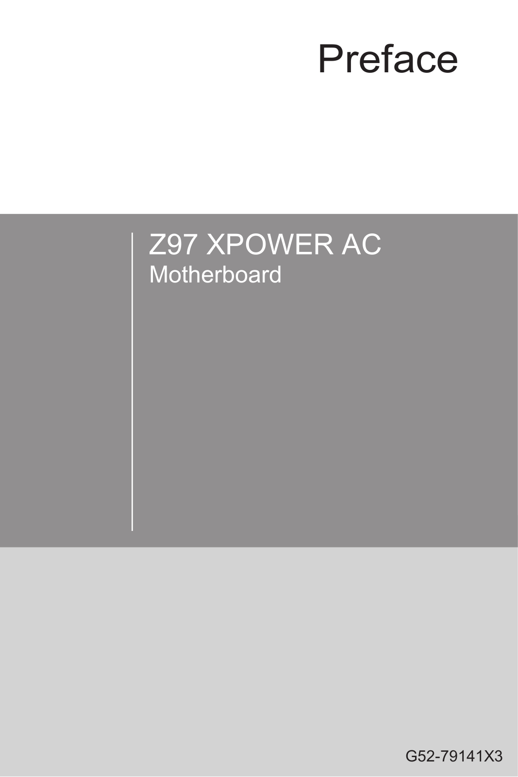 MSI Z97 XPOWER AC User Manual