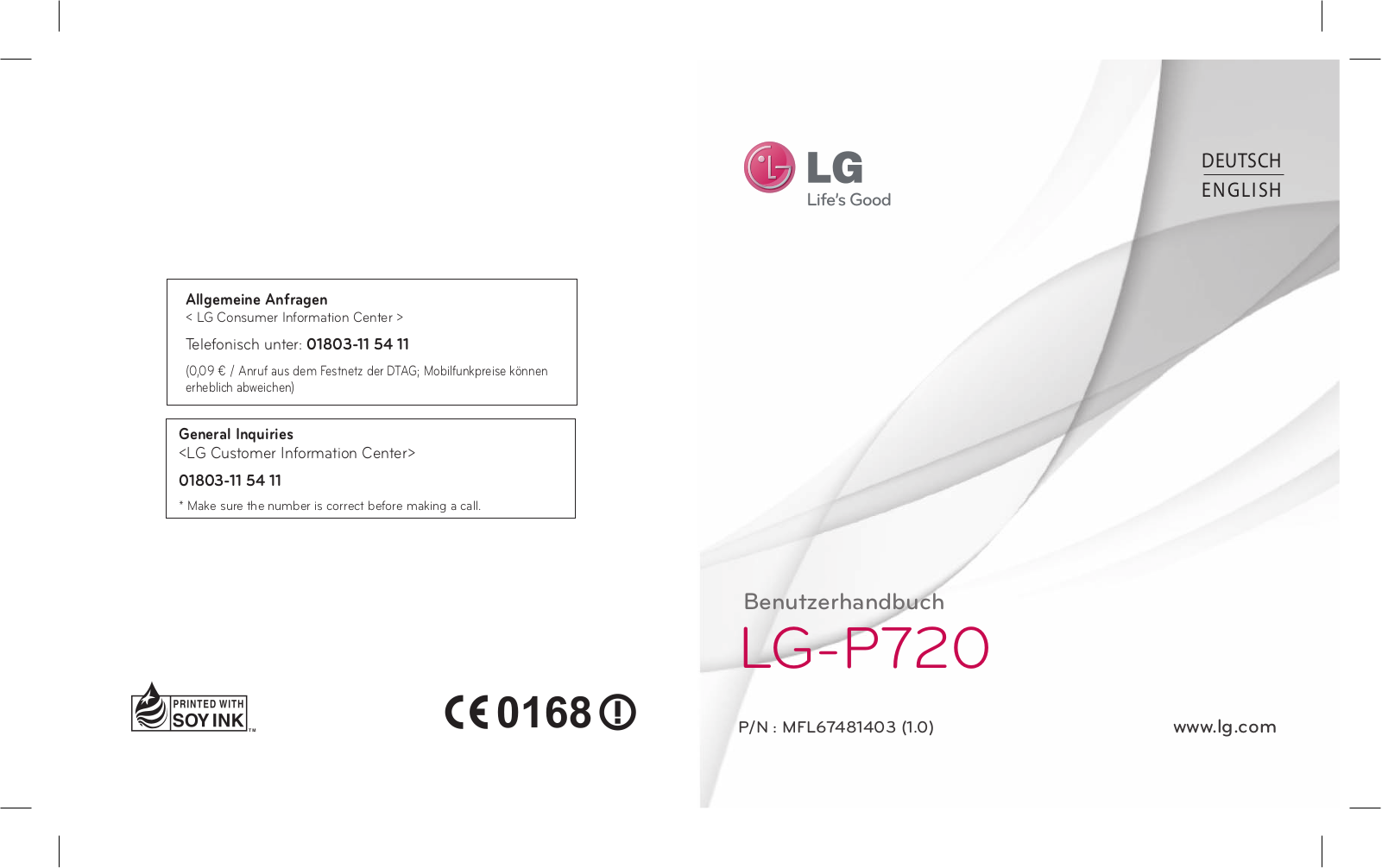 LG LG-P720 Operating Instructions