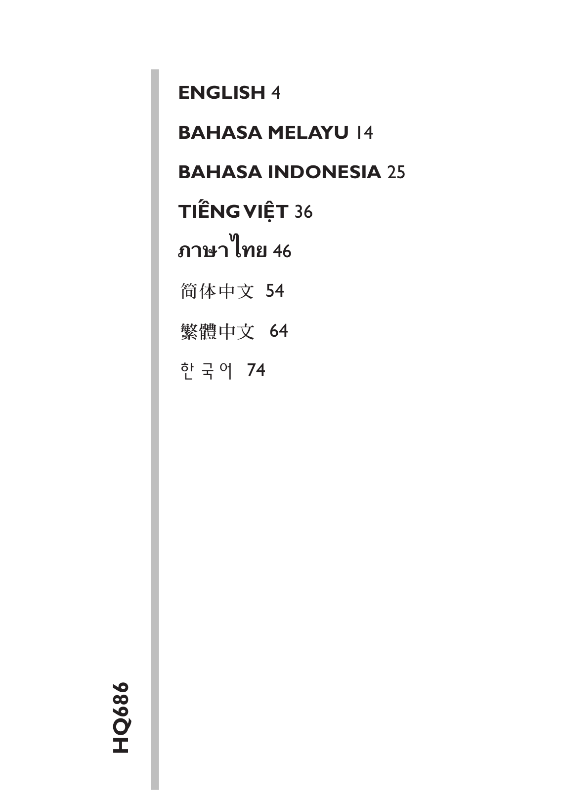 Philips HQ686 User Manual