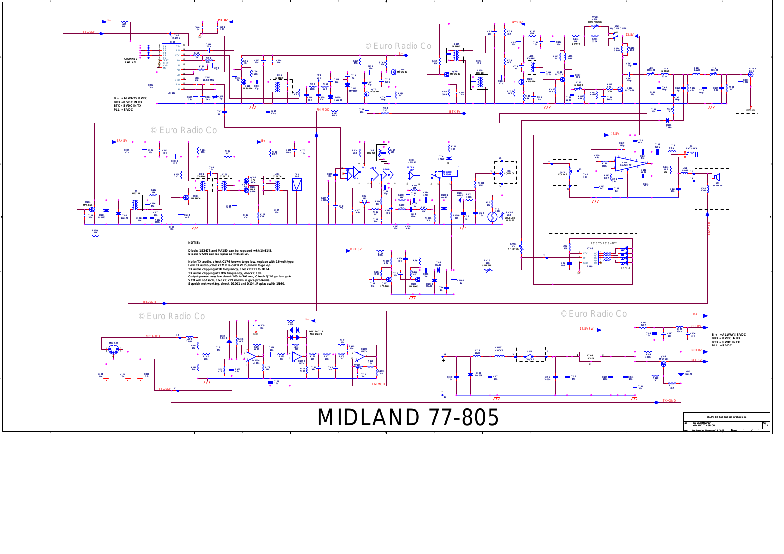 Midland 77 Schematic