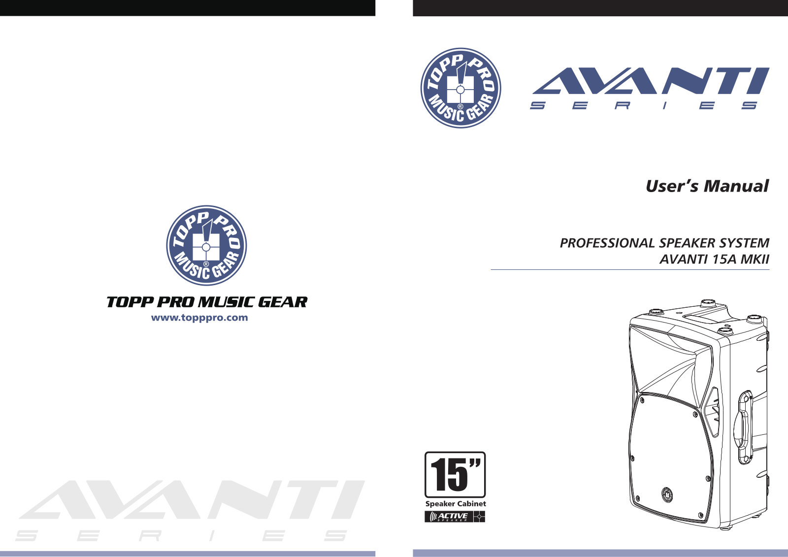 Topp Pro Avanti 15A MKII User manual