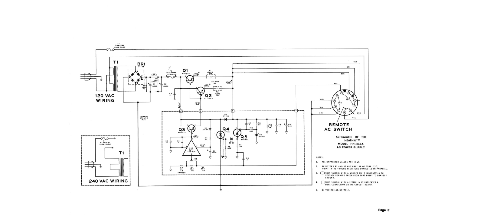 Heath Company HD-1144-A Schematic