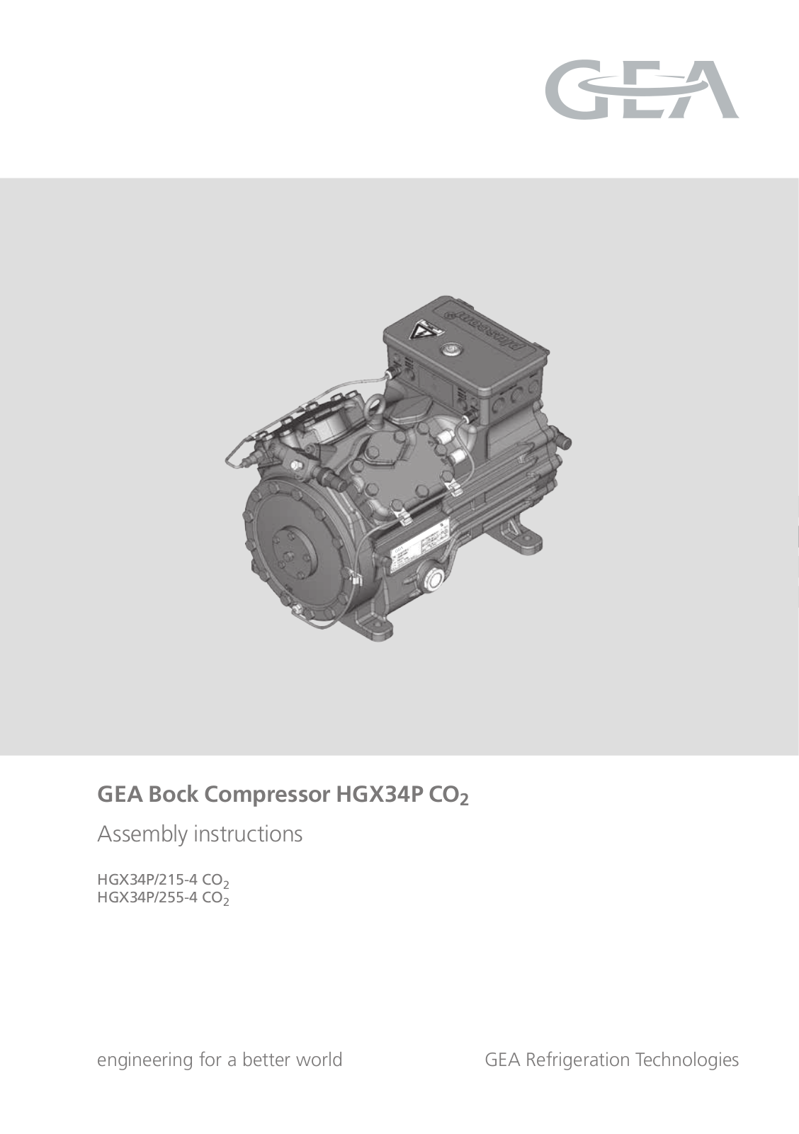 GEA Bock HG34PCO2 User Manual