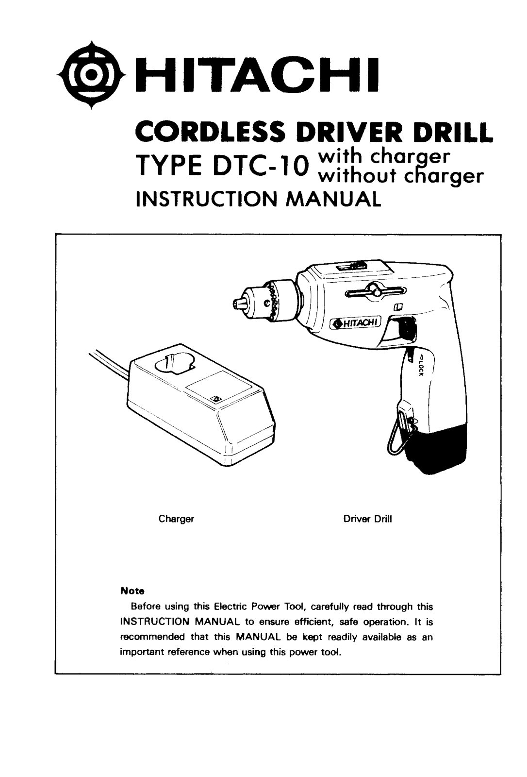Hitachi DTC10 User Manual