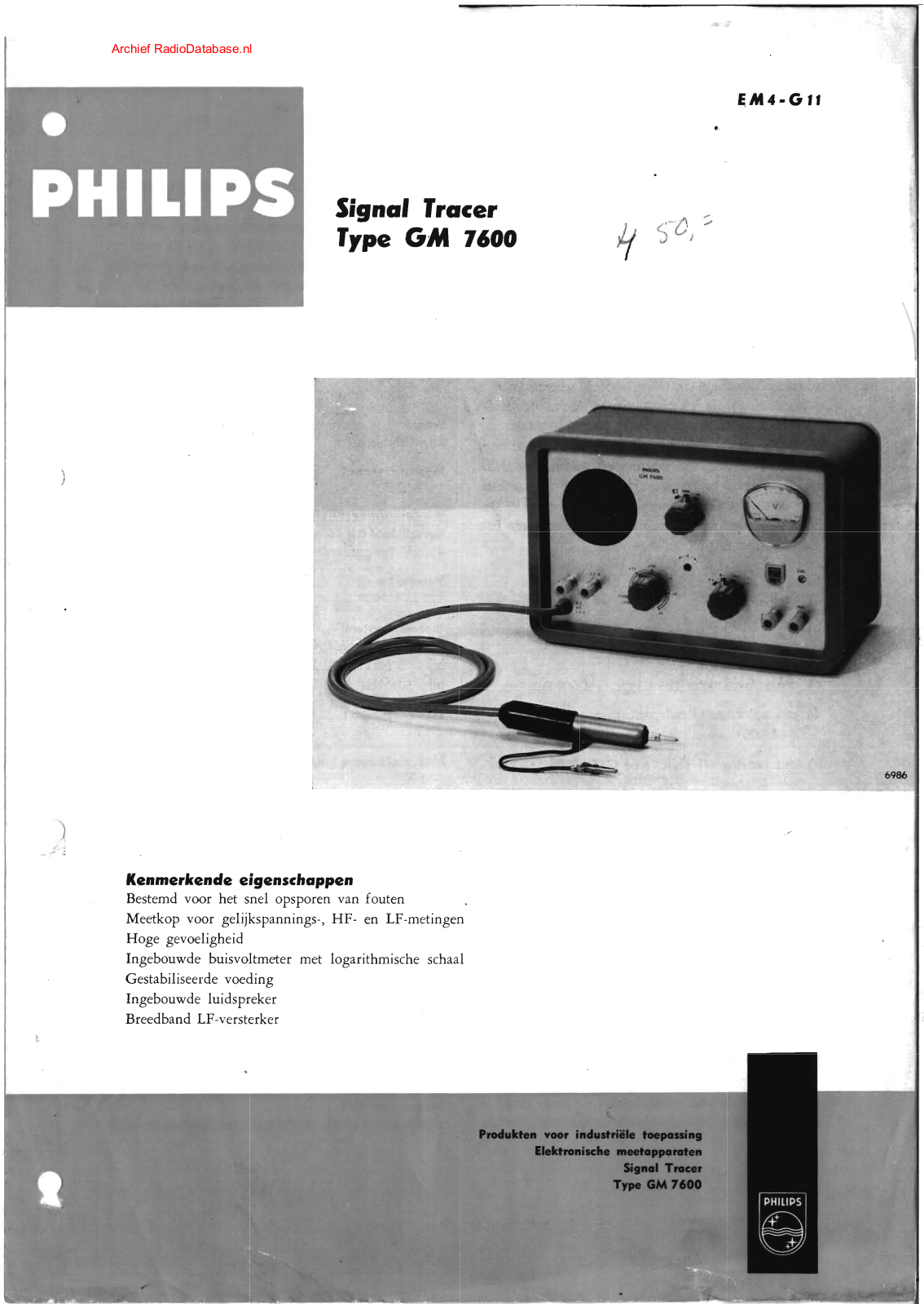 Philips GM7600 User Manual