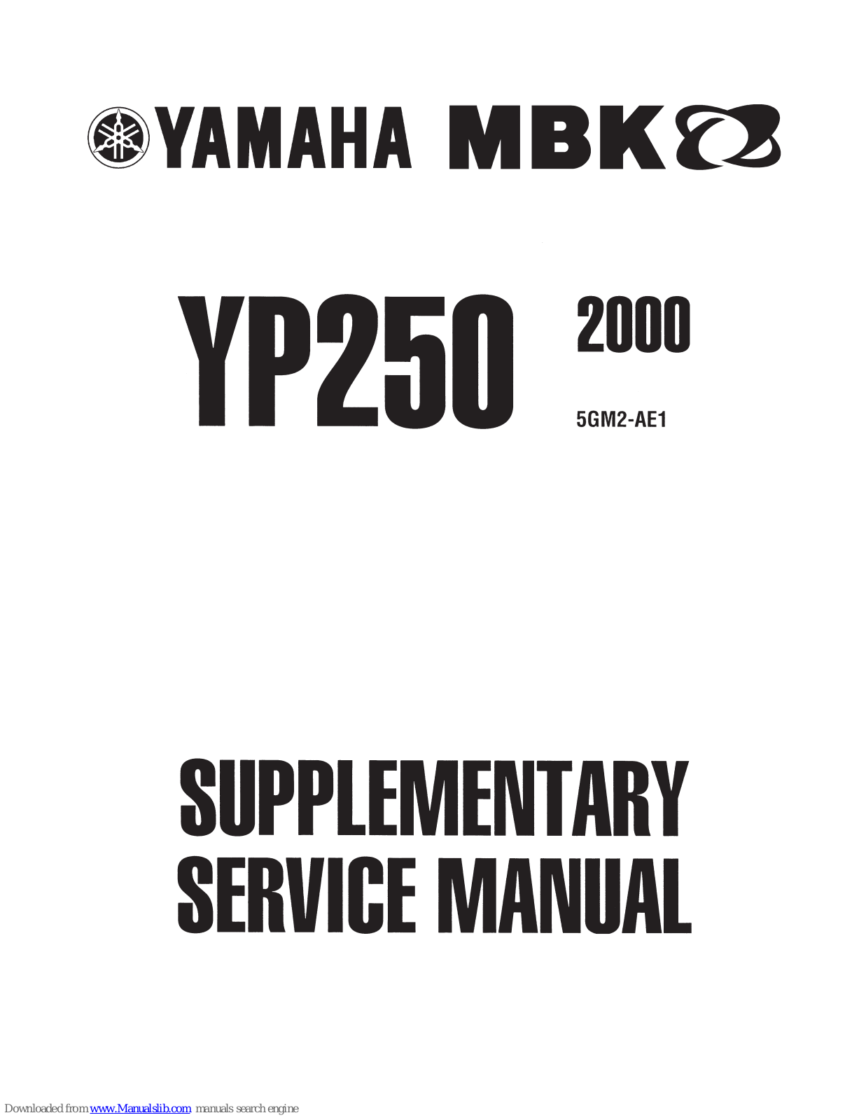 Yamaha YP250 (2000) Service Manual