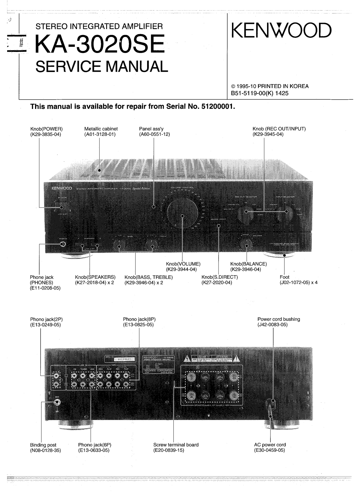 Kenwood KA-3020-SE Service manual