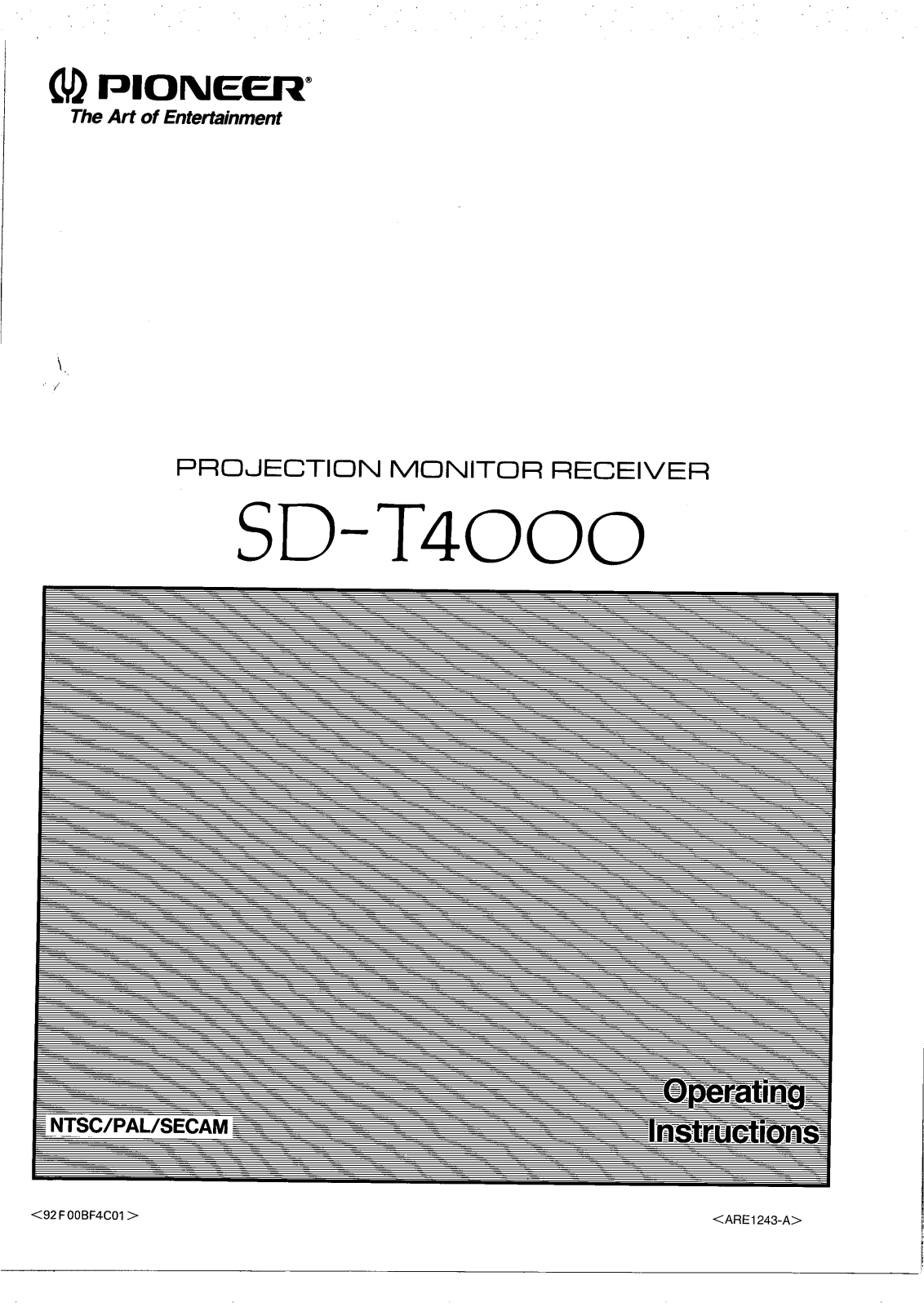 Pioneer SD-T4000 Manual