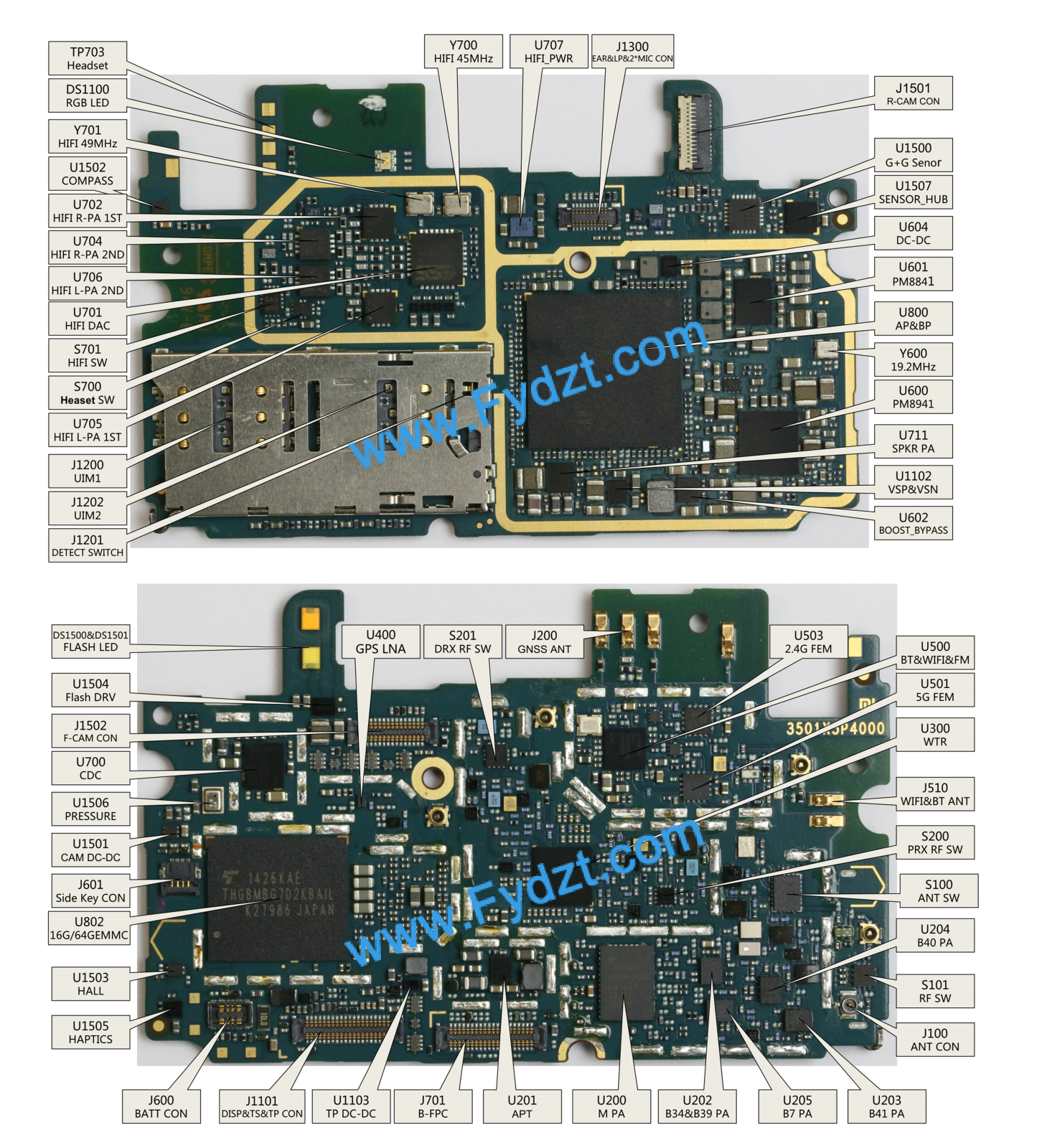 Xiaomi MiNote Circuit Diagram