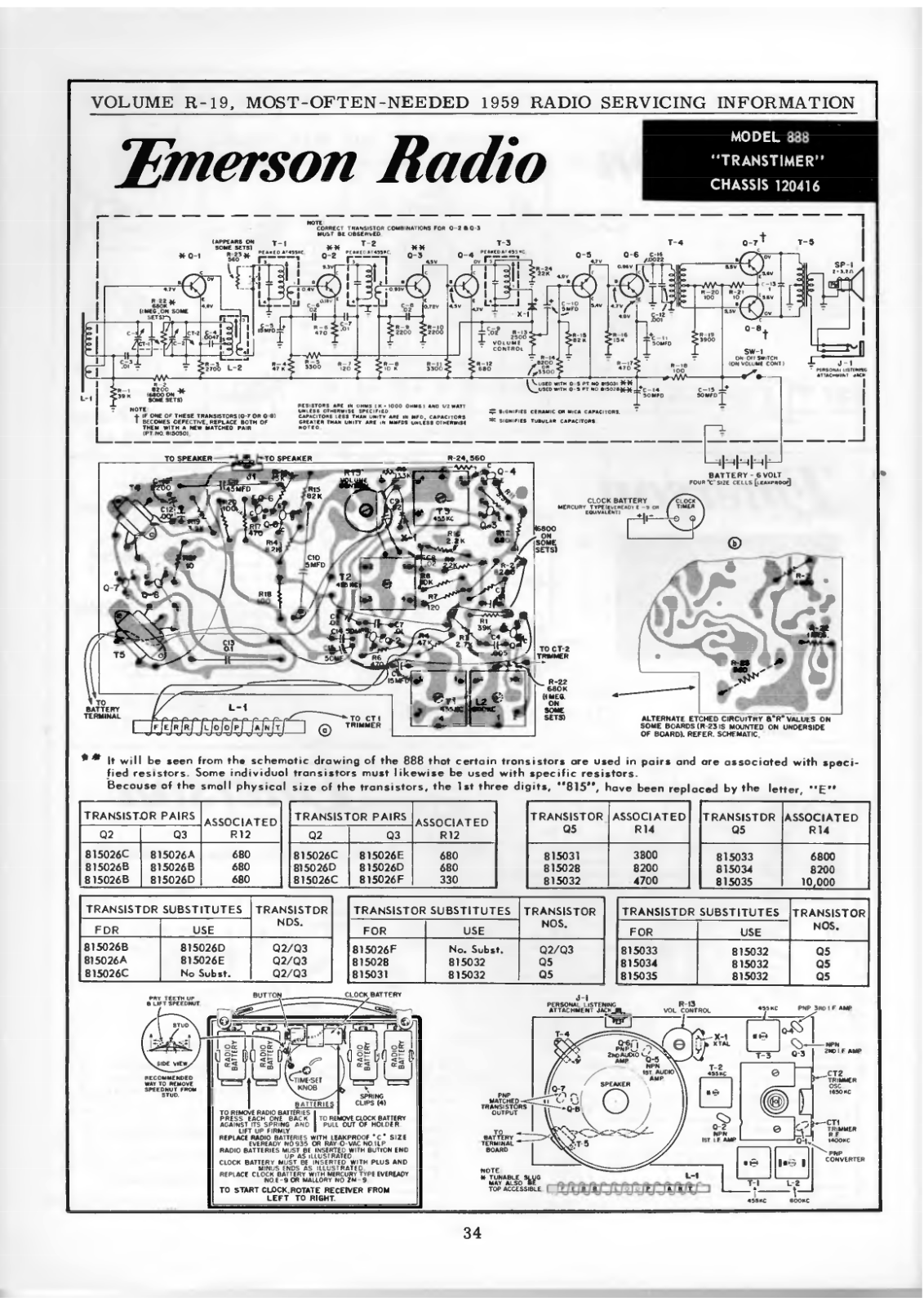 Emerson 888 Schematic