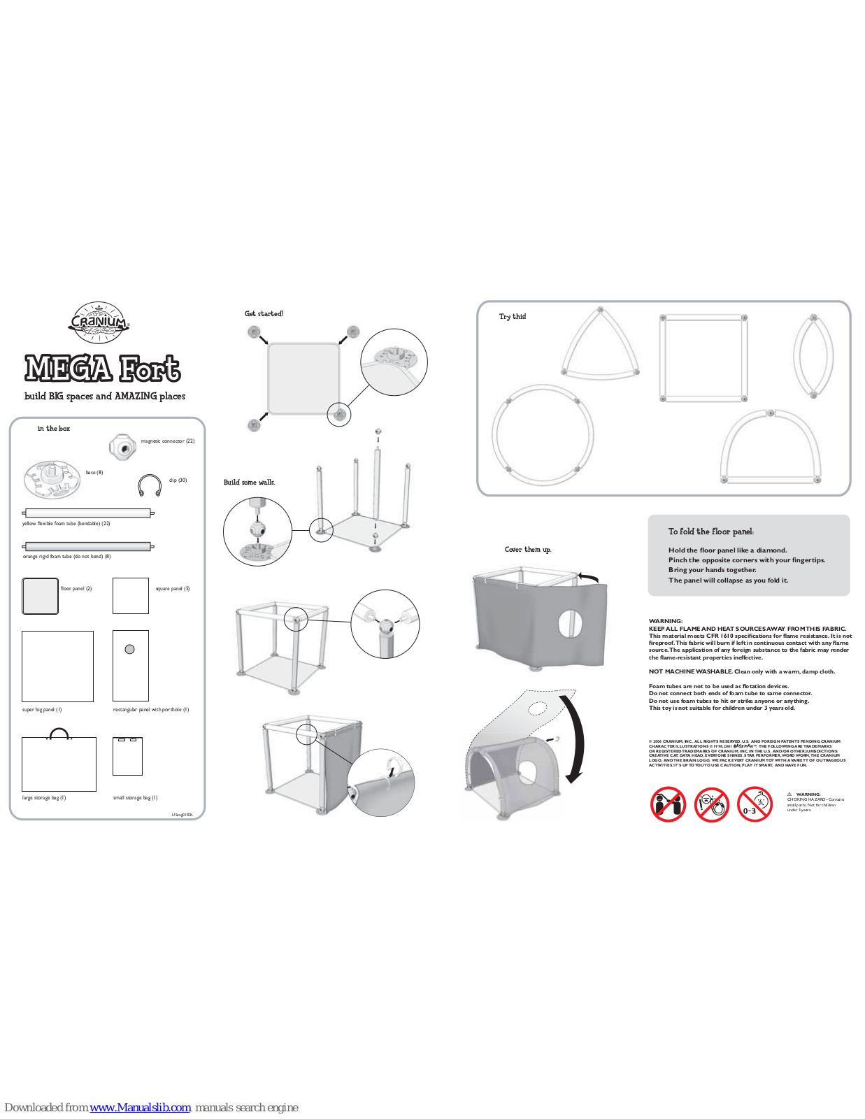 Cranium Mega Fort Instructions Manual - ManualMachine.com