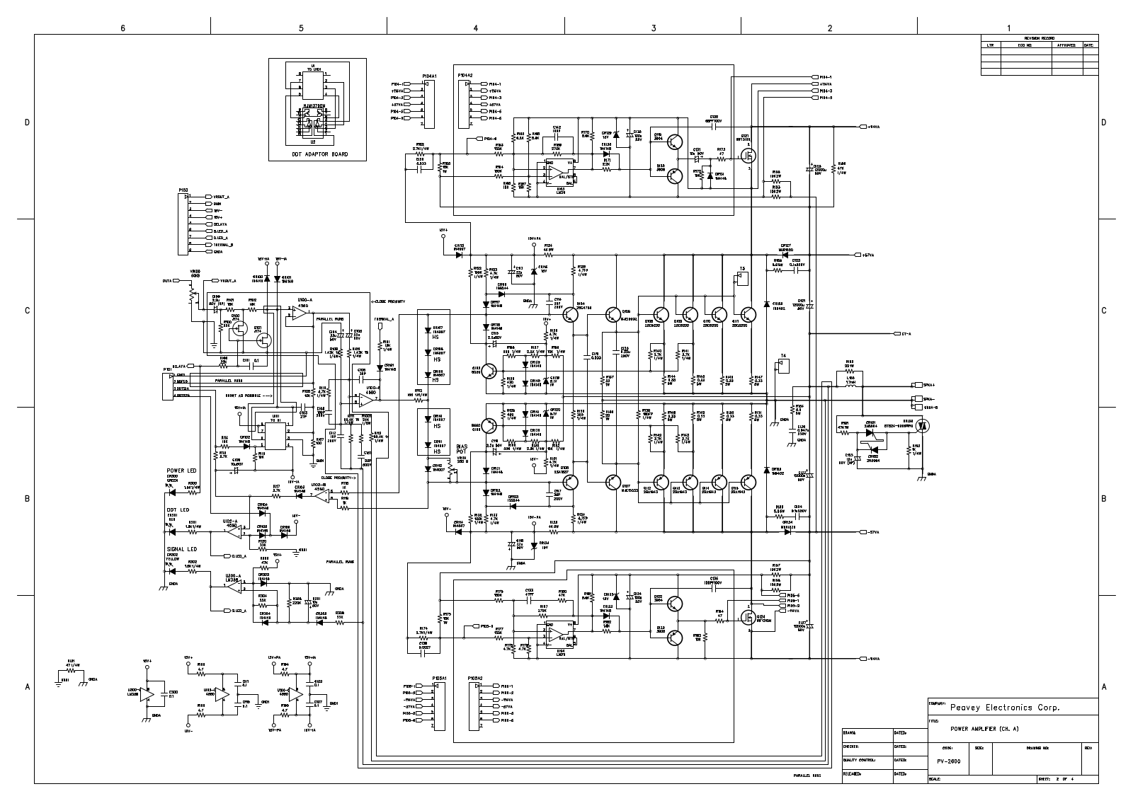 Peavey pv2600 silver schematic