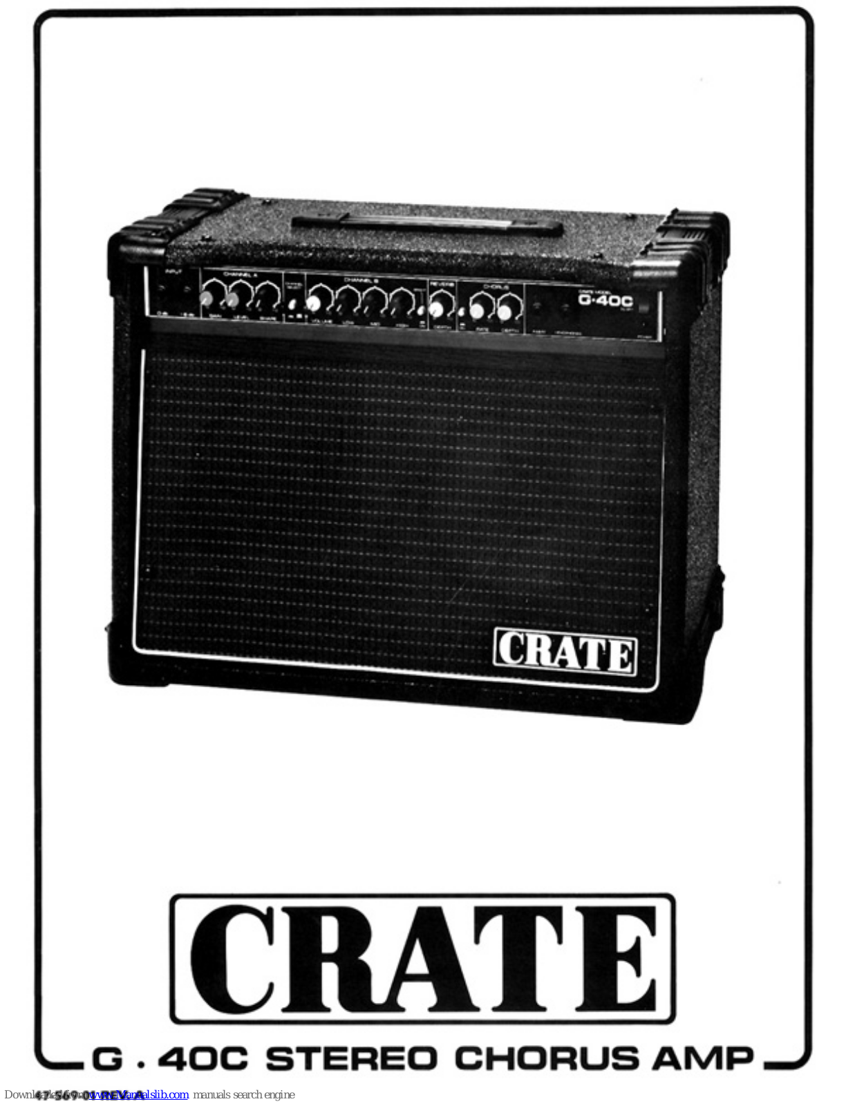 Crate G-40C Operation Manual